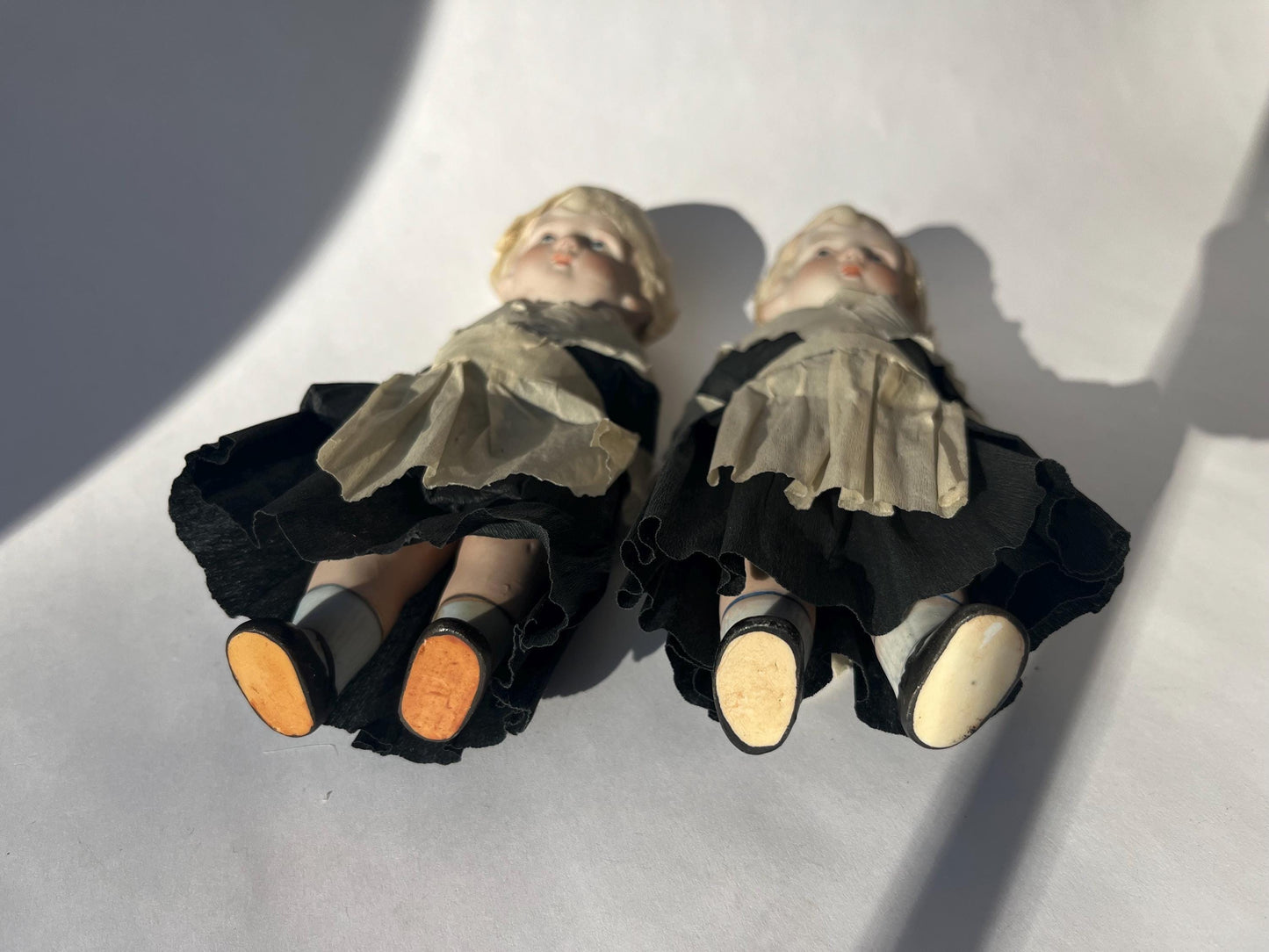Antique Bisque Dolls Twins