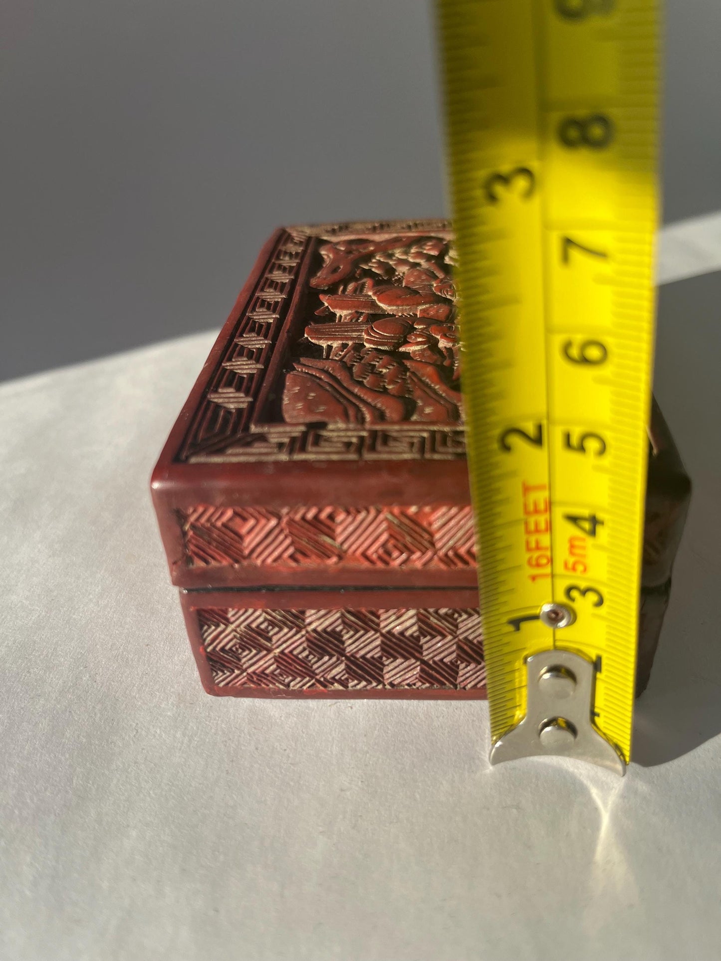 Antique Chinese Red Lacquer Box