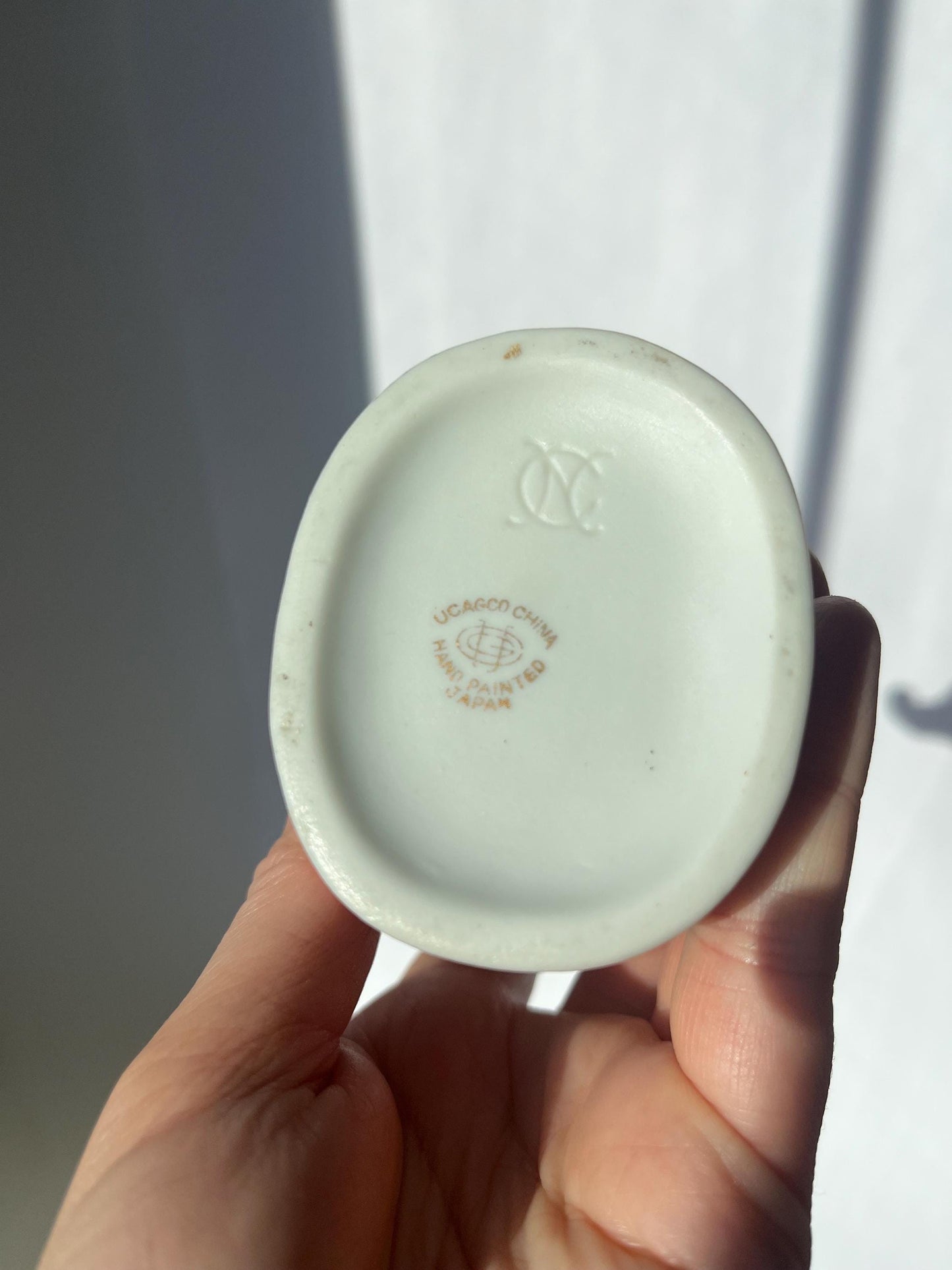 Vintage ceramic figurine of a boy, made in Japan