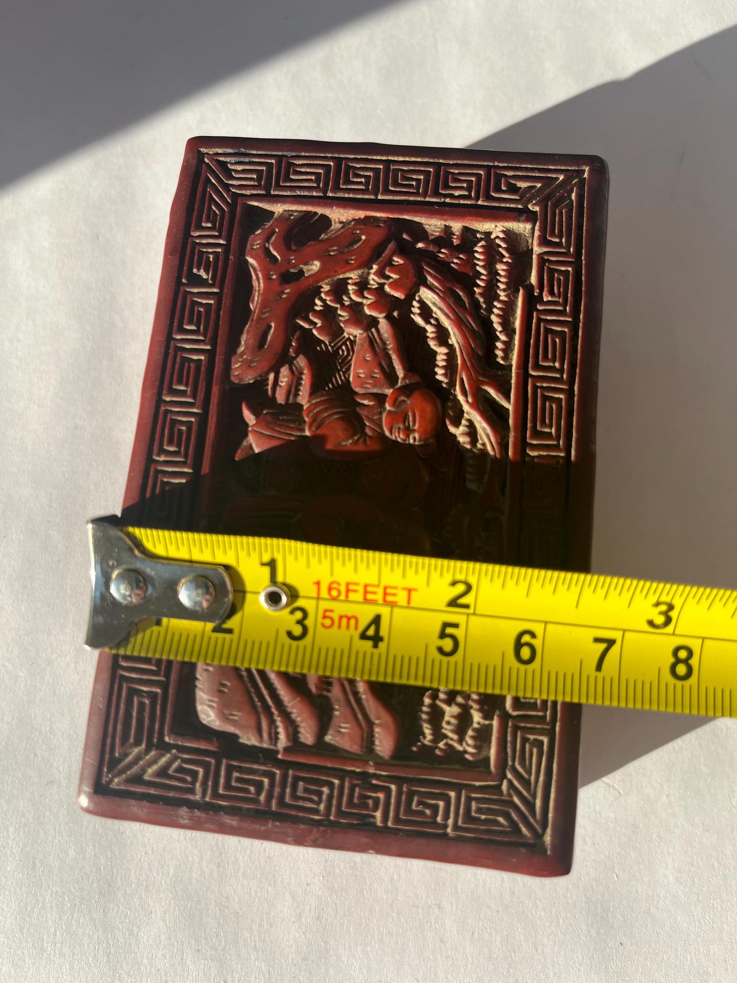 Antique Chinese Red Lacquer Box