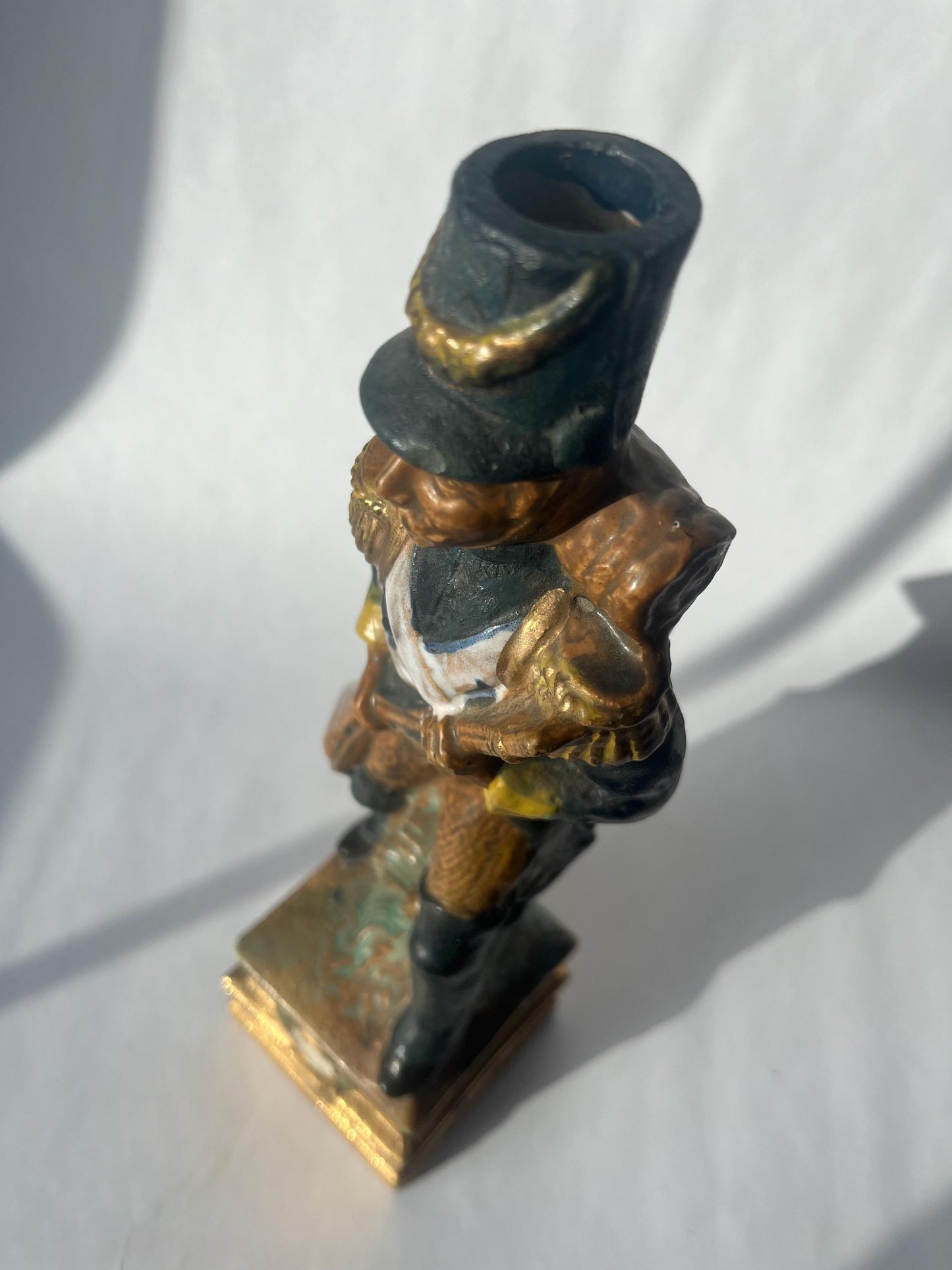 Vintage 1970s Napoleon Soldier red wine bottle / decanter