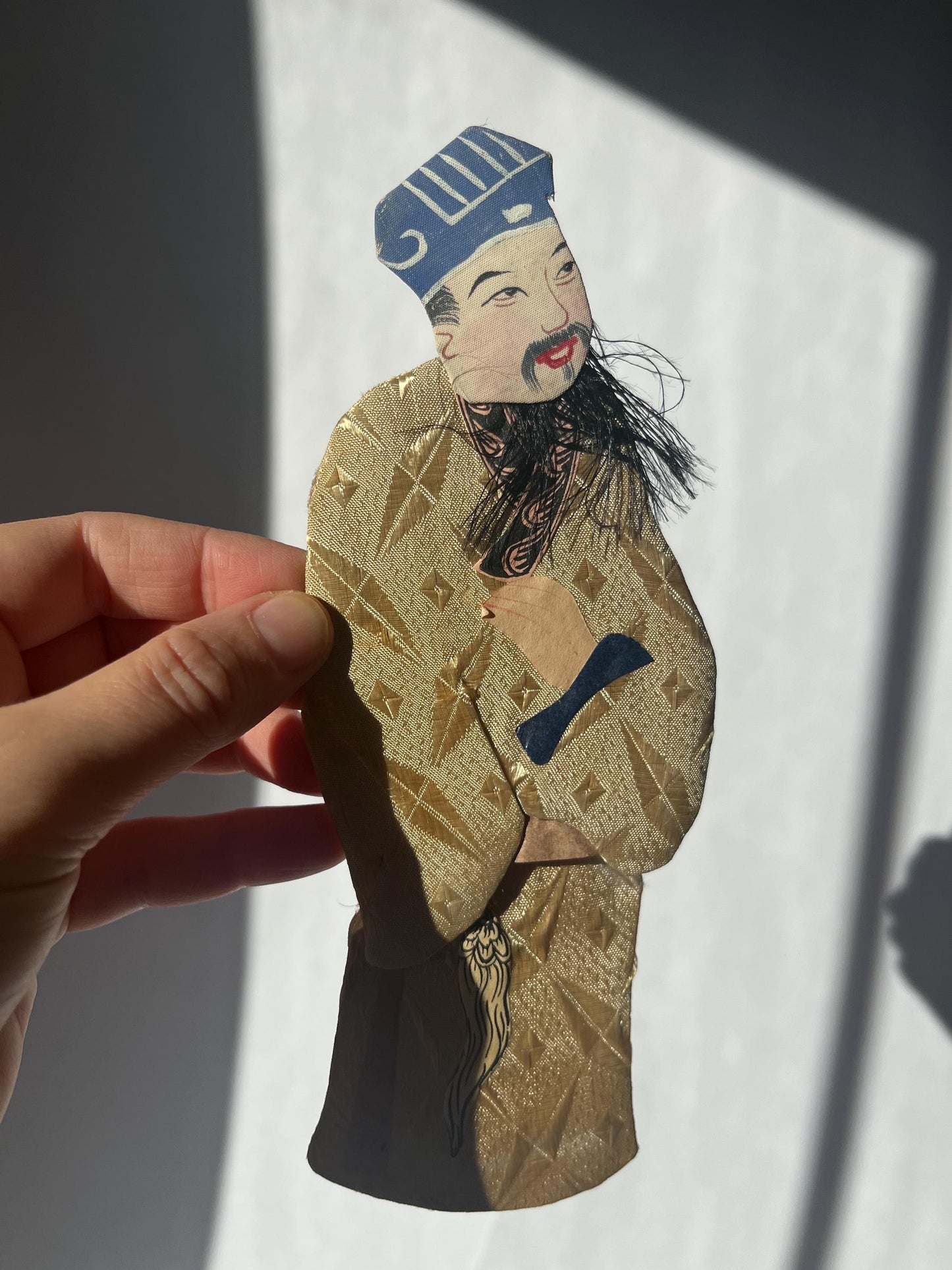 Vintage paper silk handmade oriental figurines