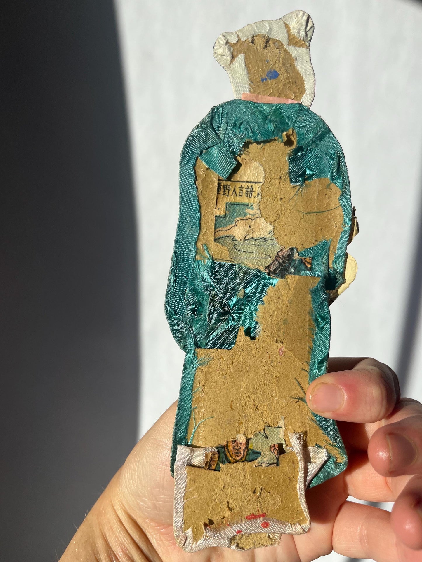 Vintage paper silk handmade oriental figurines