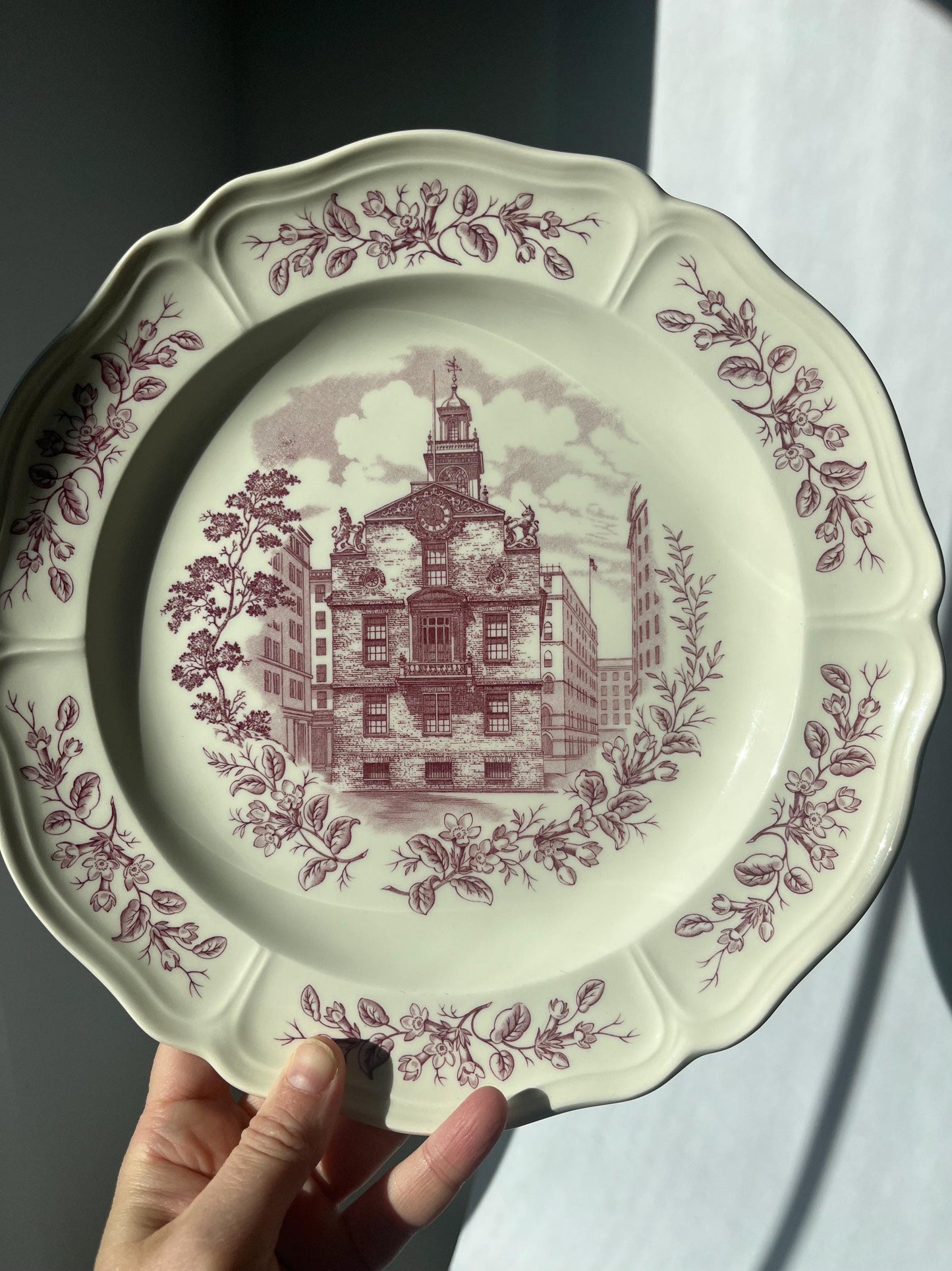 Ultimate Collection of Vintage Historic Boston Series by Wedgwood Mulberry Transferware Collector Plates Set of 6