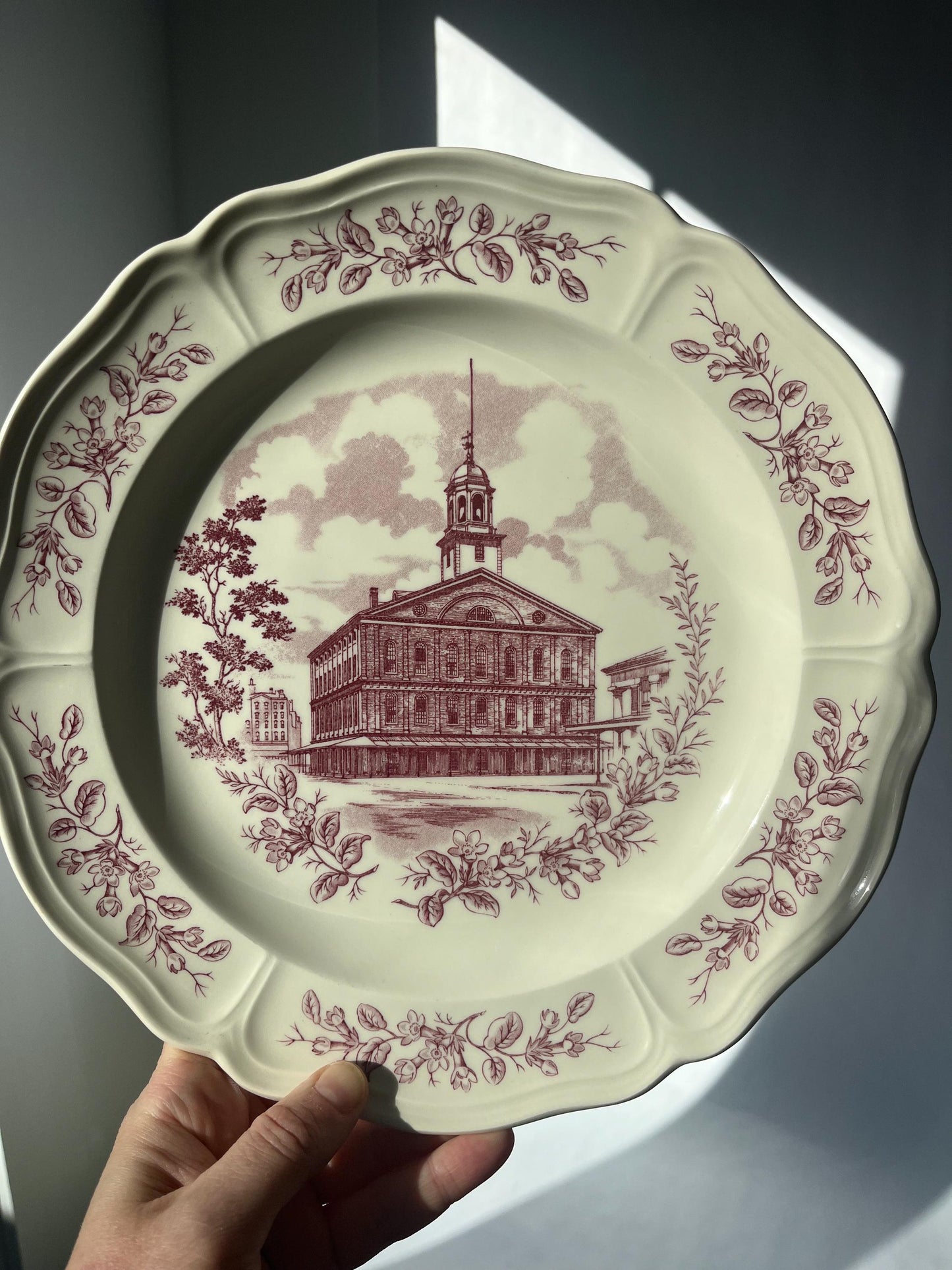 Ultimate Collection of Vintage Historic Boston Series by Wedgwood Mulberry Transferware Collector Plates Set of 6