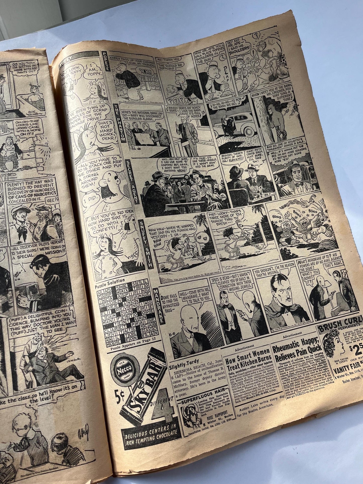 Vintage June 6 1944 D-Day Edition Newspaper
