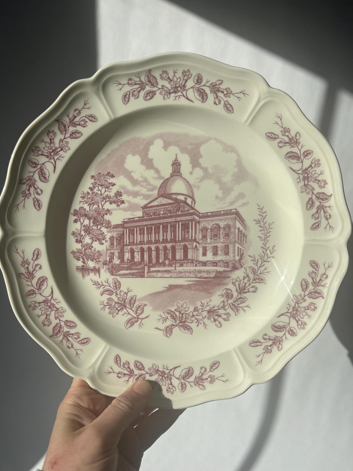 Ultimate Collection of Vintage Historic Boston Series by Wedgwood Mulberry Transferware Collector Plates Set of 6