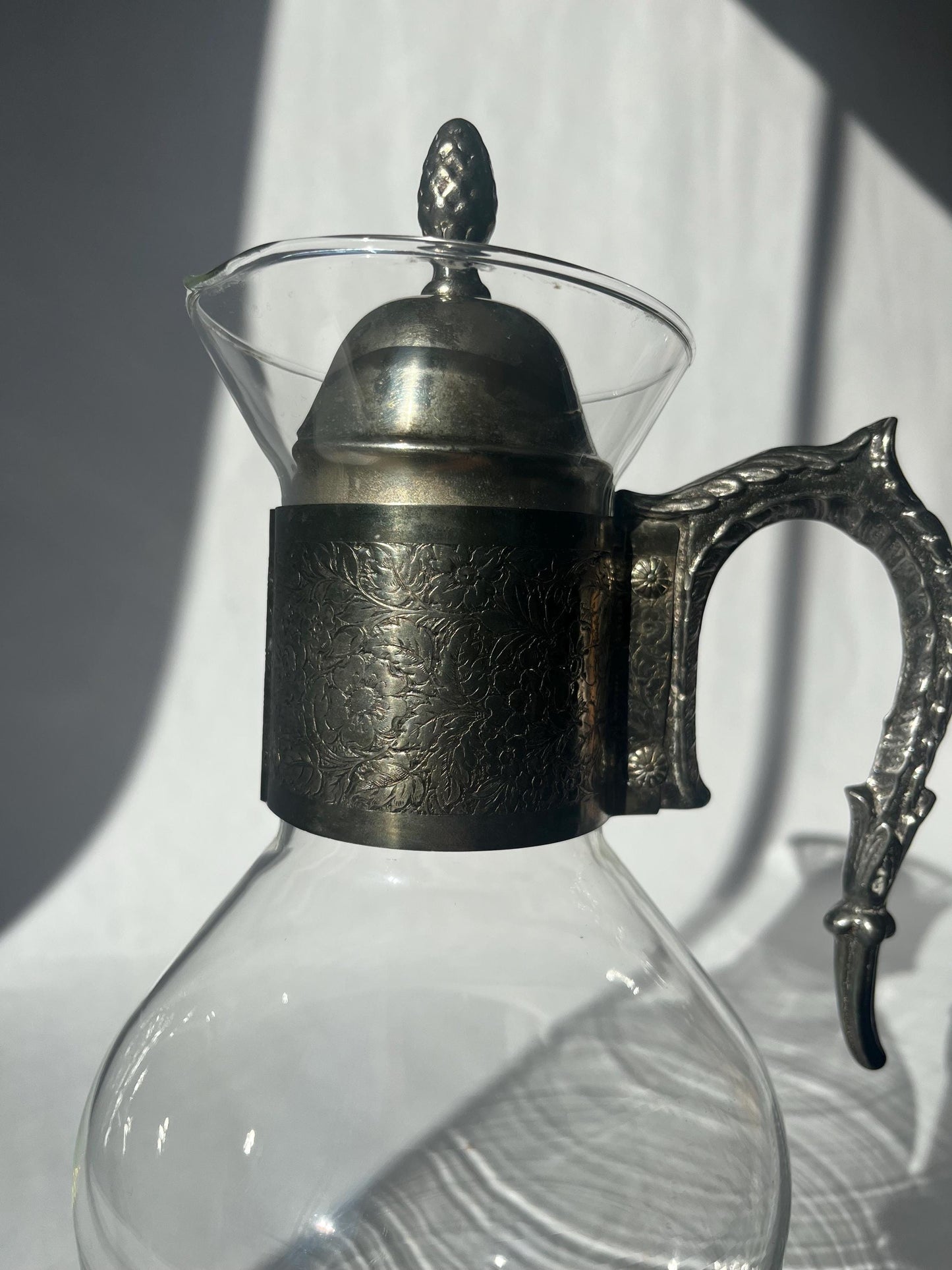 Vintage MCM Metro Glass Claret Wine Carafe Pitcher