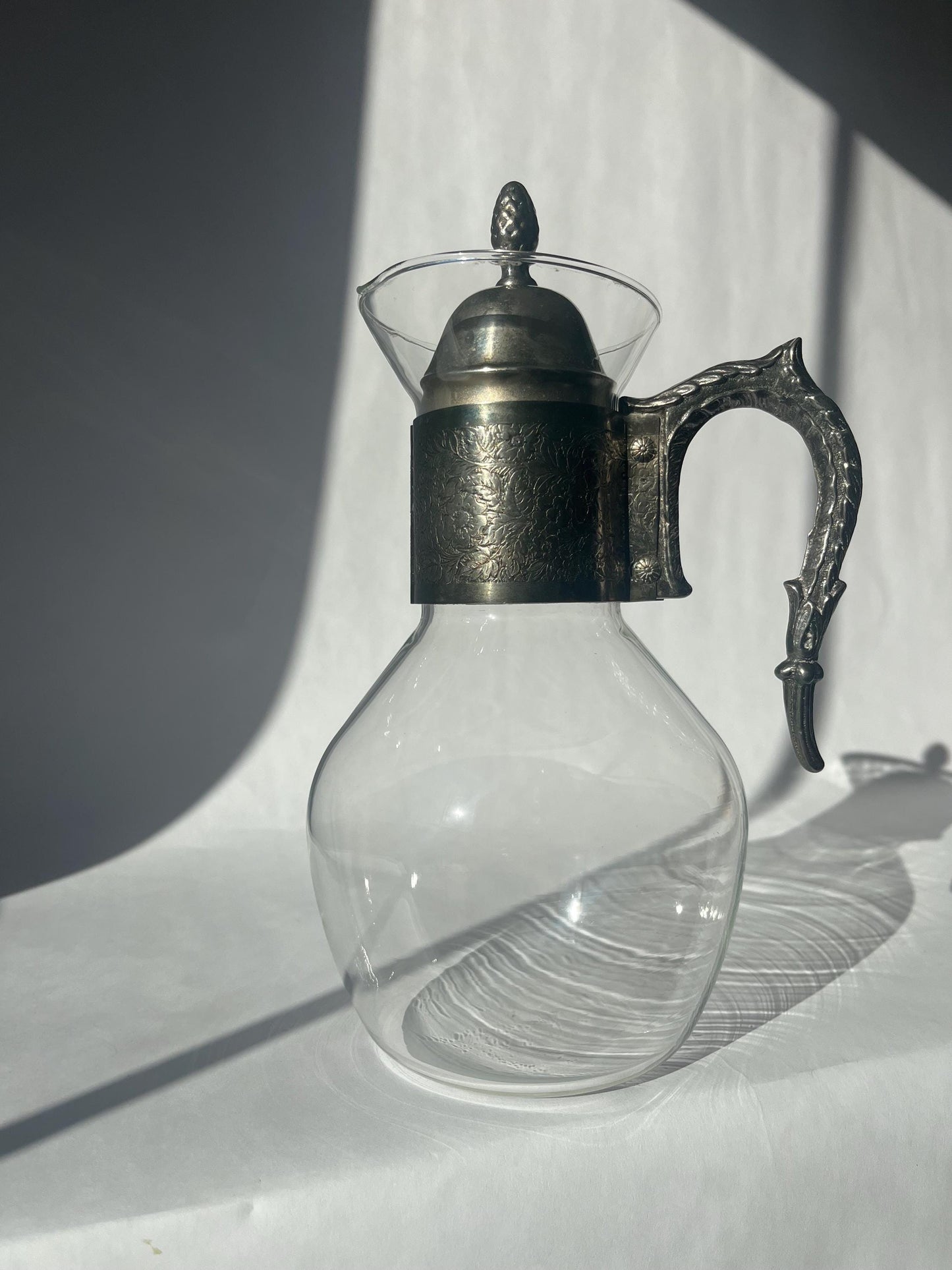Vintage MCM Metro Glass Claret Wine Carafe Pitcher