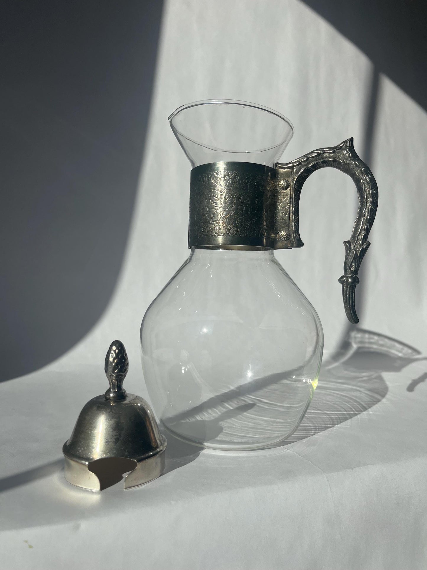 Vintage MCM Metro Glass Claret Wine Carafe Pitcher