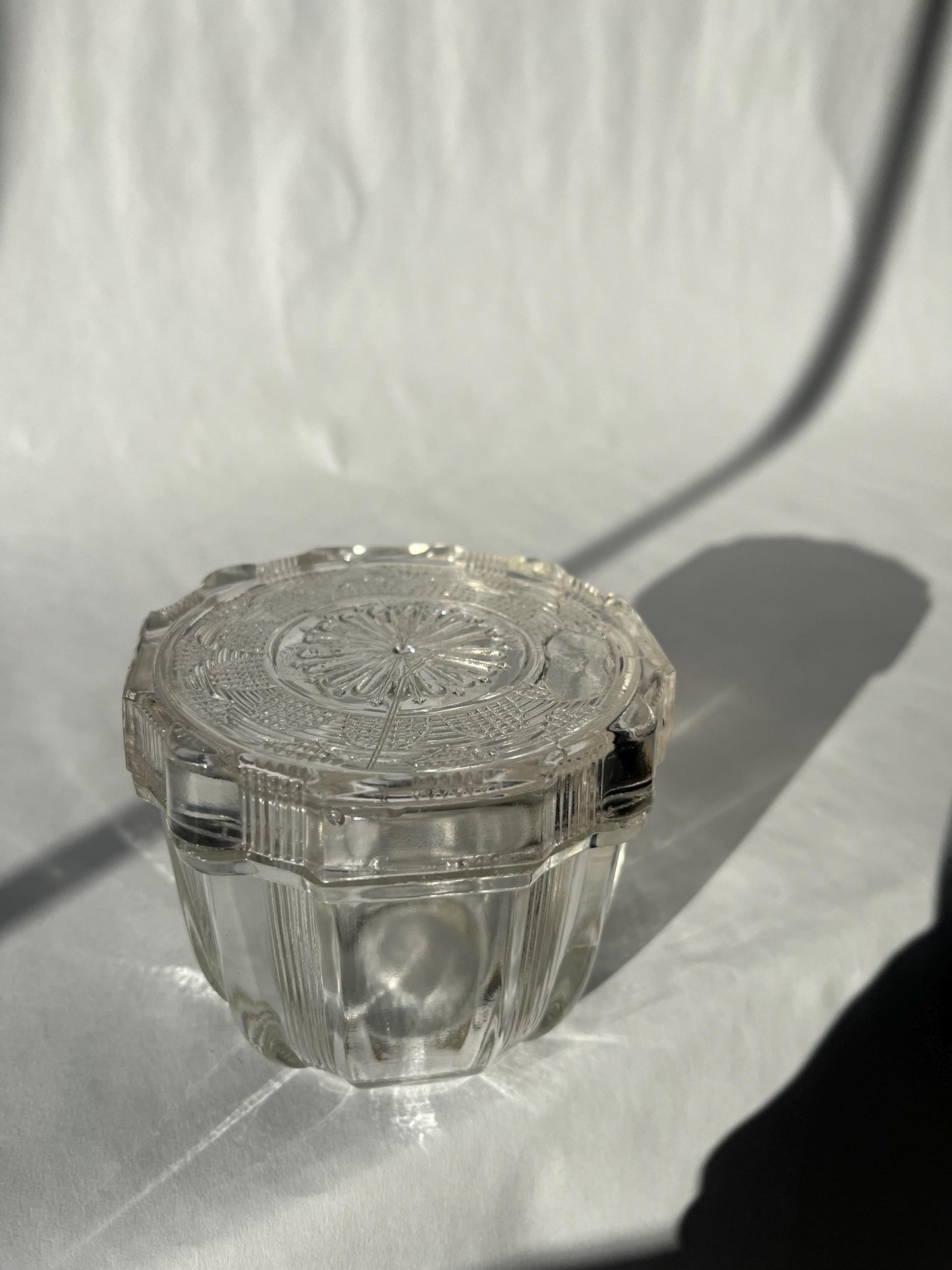 Lovely Vintage Glass Lidded Dish