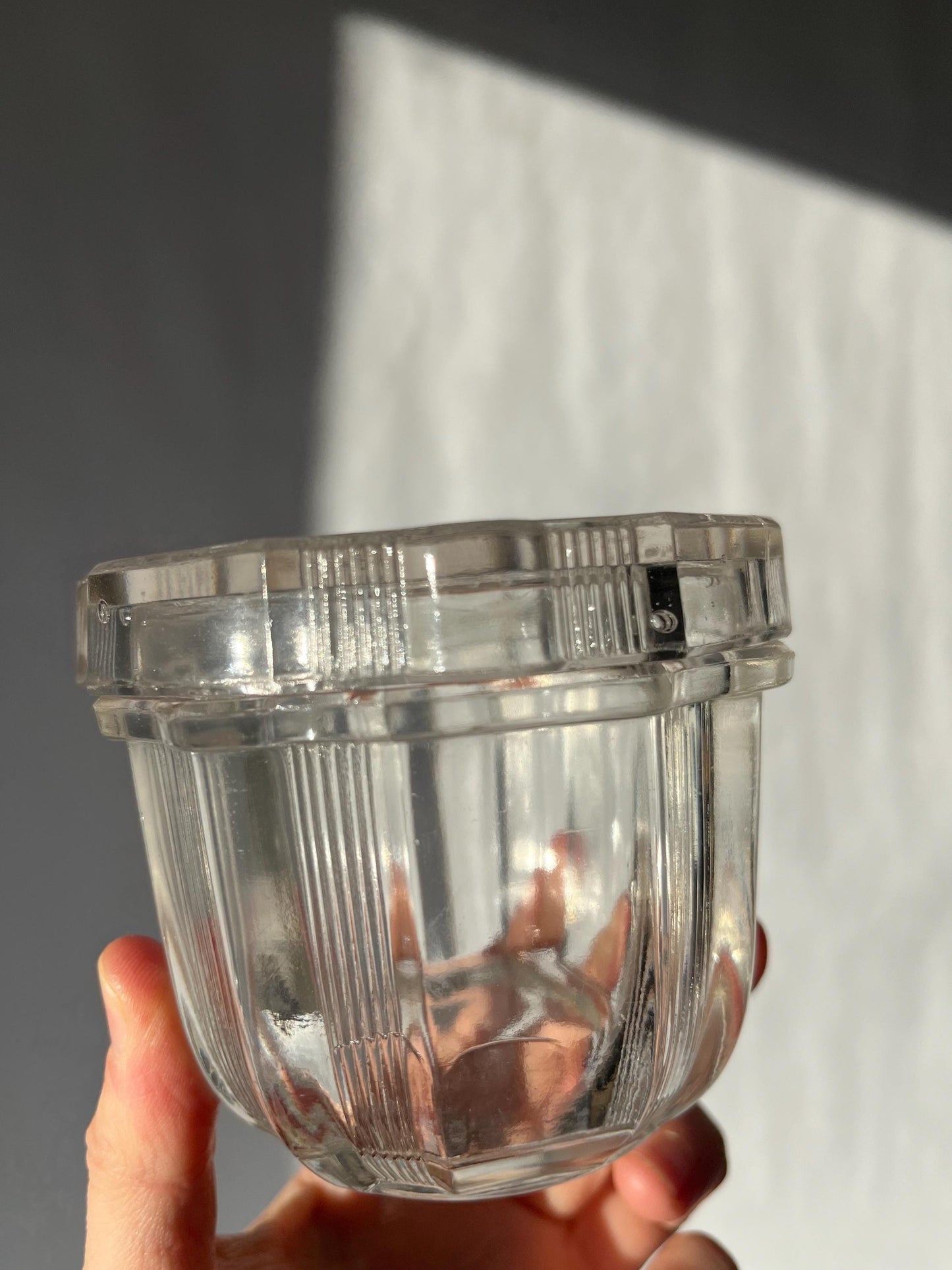 Lovely Vintage Glass Lidded Dish