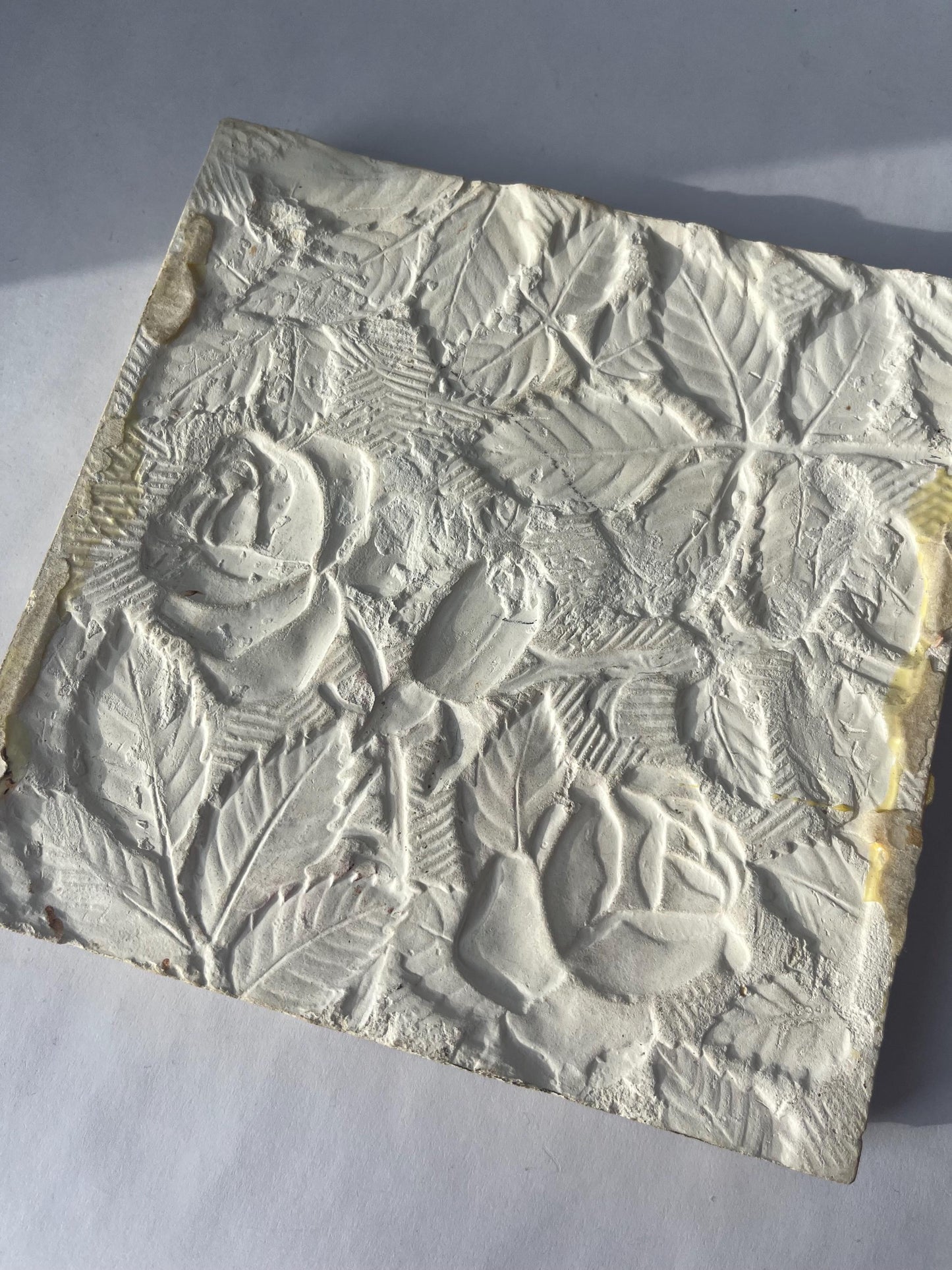 Beautiful Green Vintage Tile With Roses