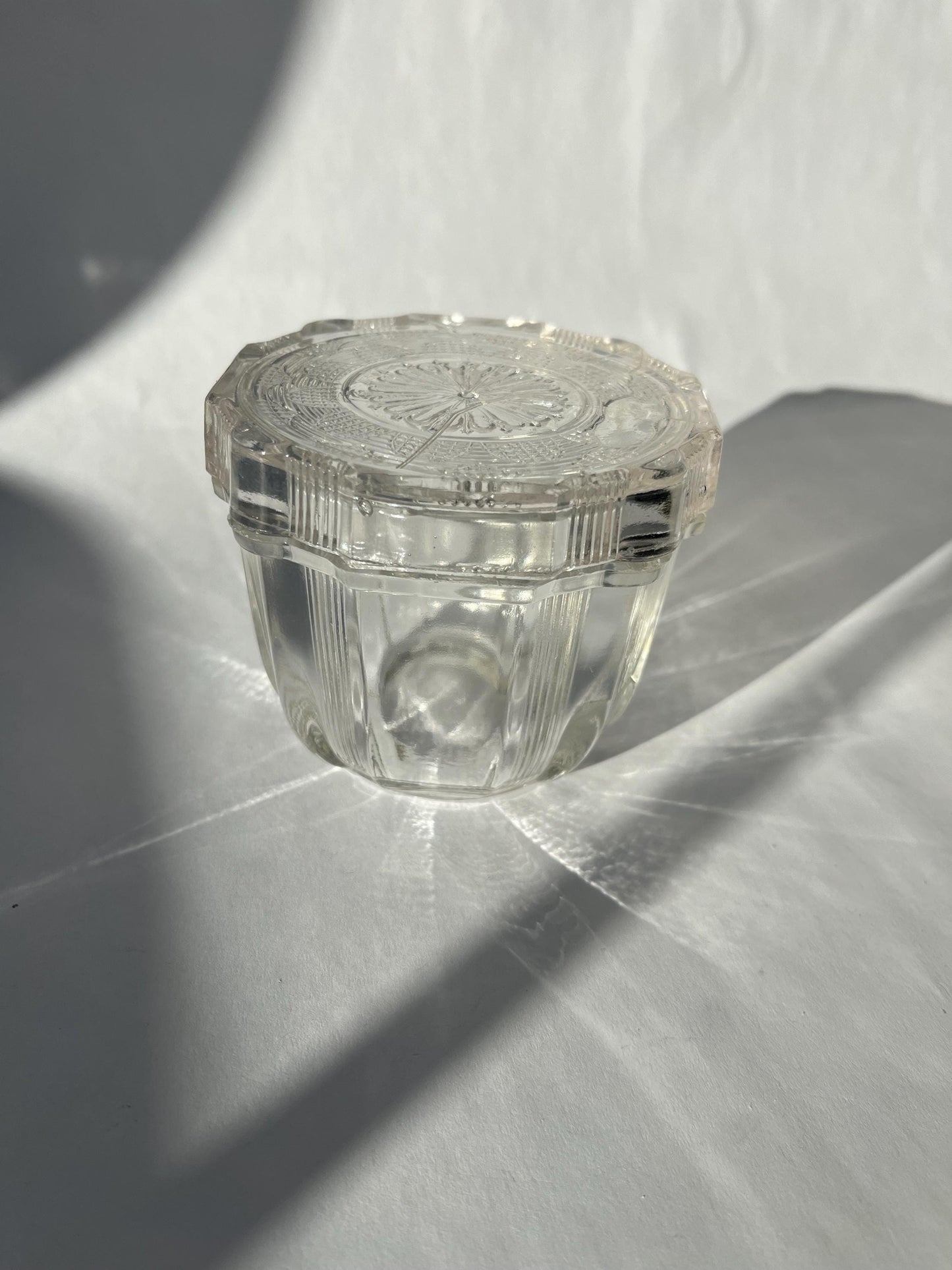 Lovely Vintage Glass Lidded Dish