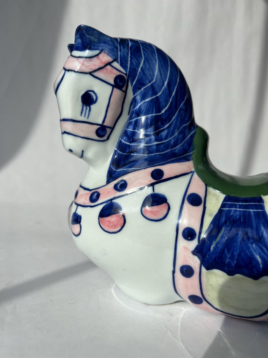 Vintage Nora Fenton Ceramic Horse Coin Bank