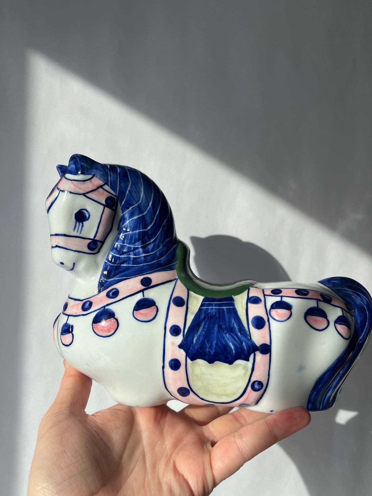 Vintage Nora Fenton Ceramic Horse Coin Bank
