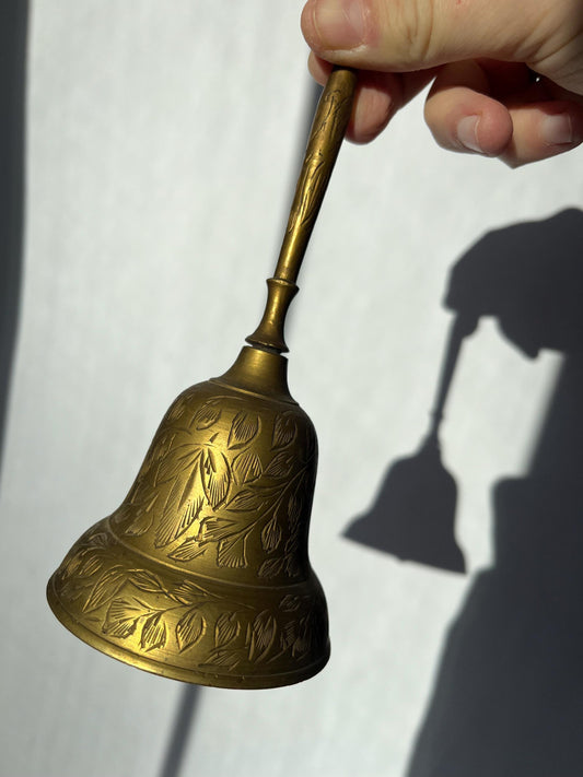 Vintage Brass Hand Hammered Bell Made in India