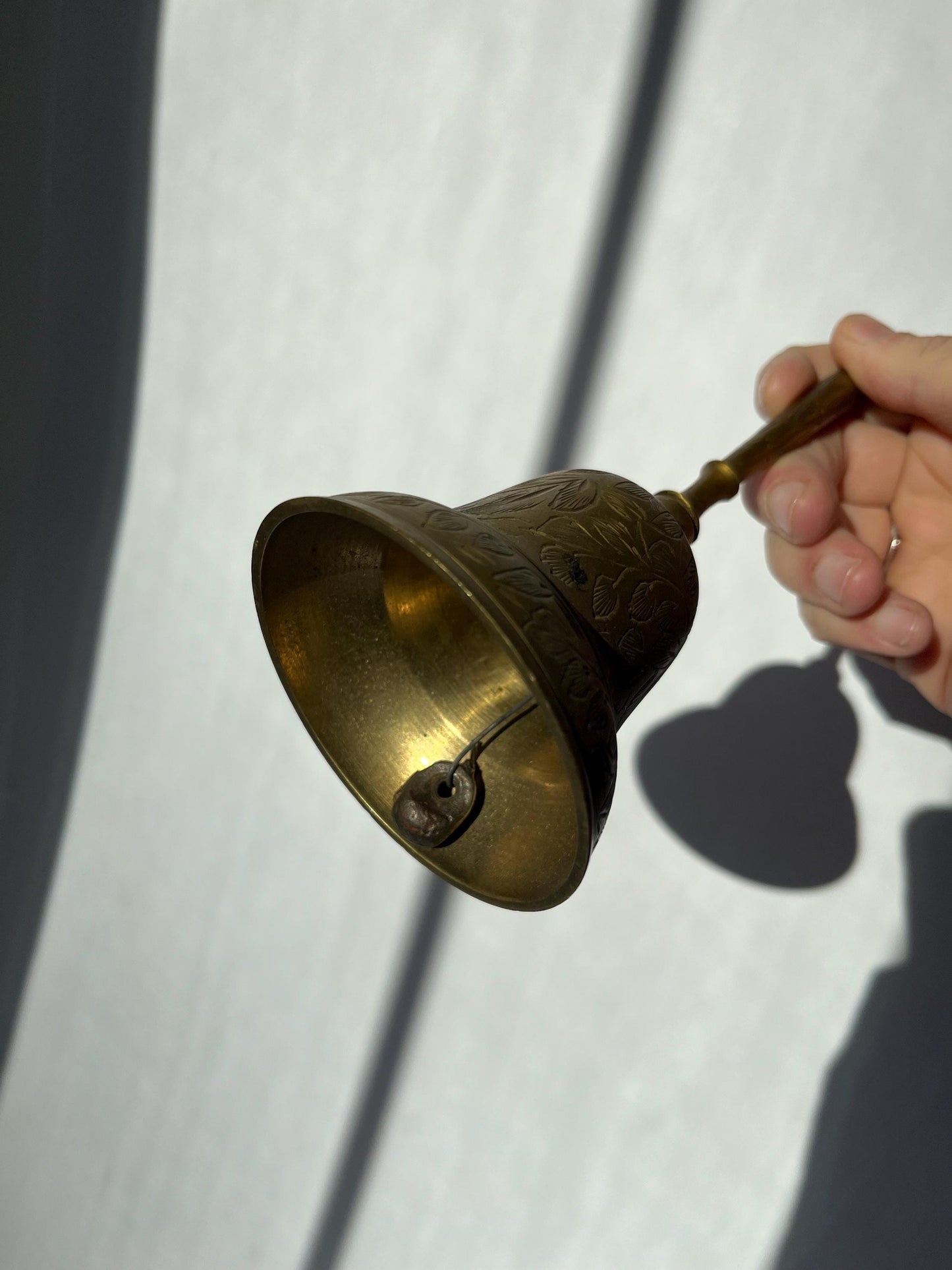 Vintage Brass Hand Hammered Bell Made in India