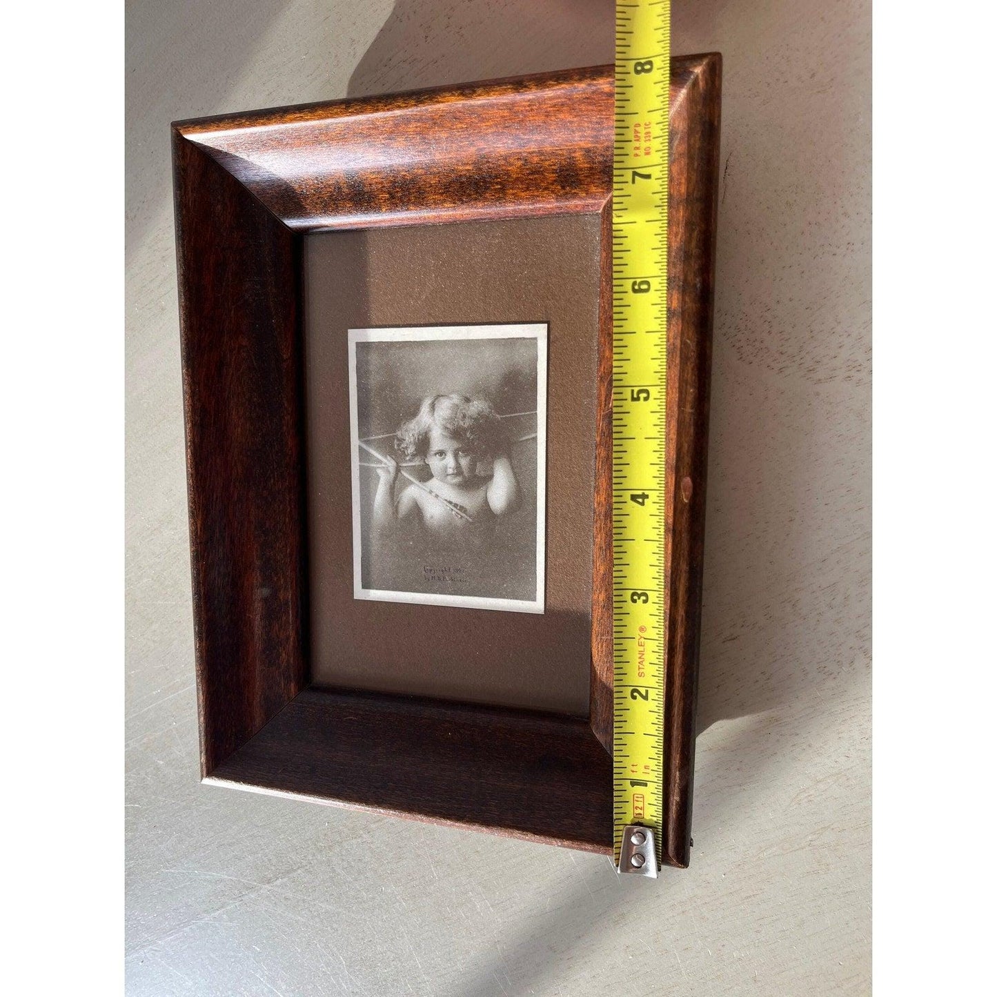 Antique Victorian framed ‘Cupid picture