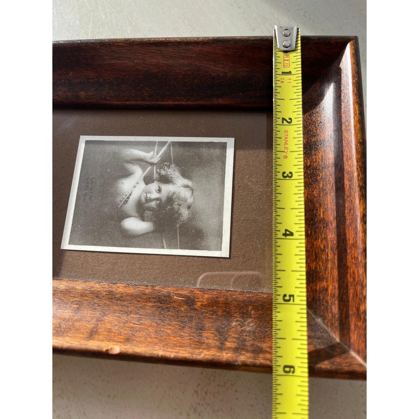Antique Victorian framed ‘Cupid picture