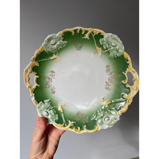 Early 1900s Weimar of Germany porcelain cake plate
