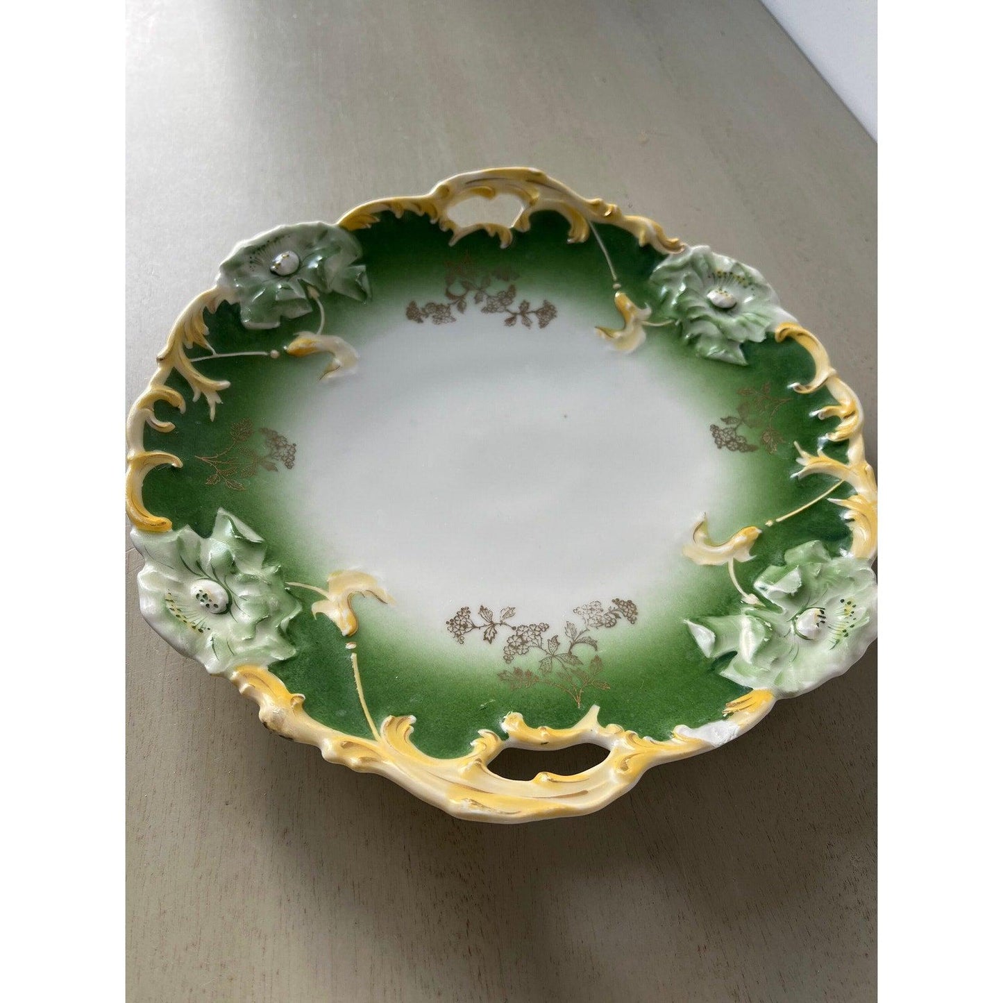 Early 1900s Weimar of Germany porcelain cake plate