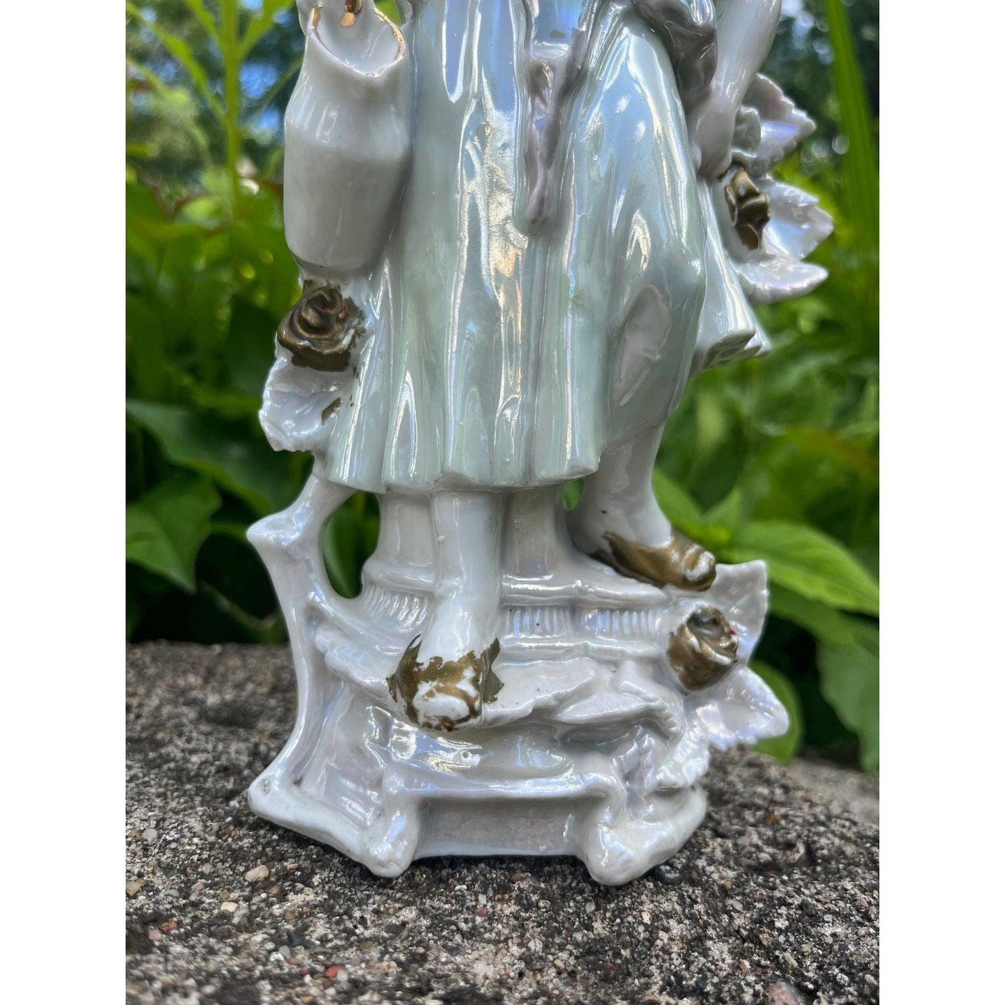 1920-30s German lustreware porcelain figurine