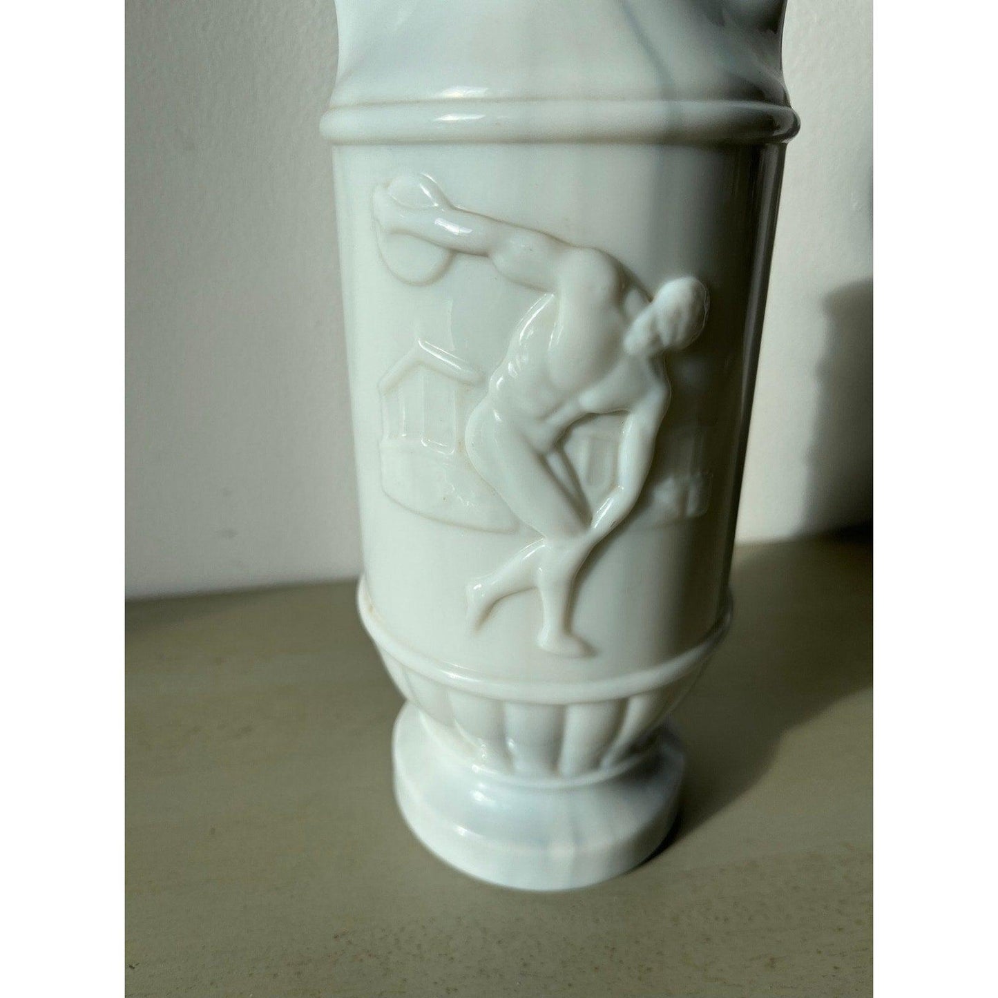 1971 vintage Jim Beam Olympic Discus Thrower Faux Marble decanter