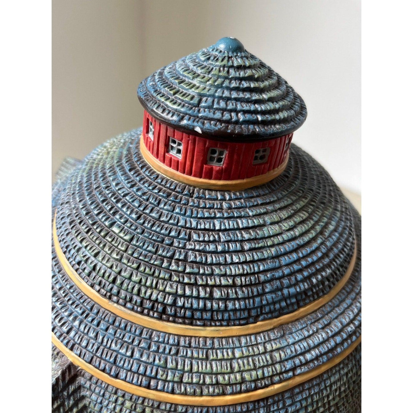 Vintage Red Round Barn - part of Christmas Village Accessories by Lang and Wise