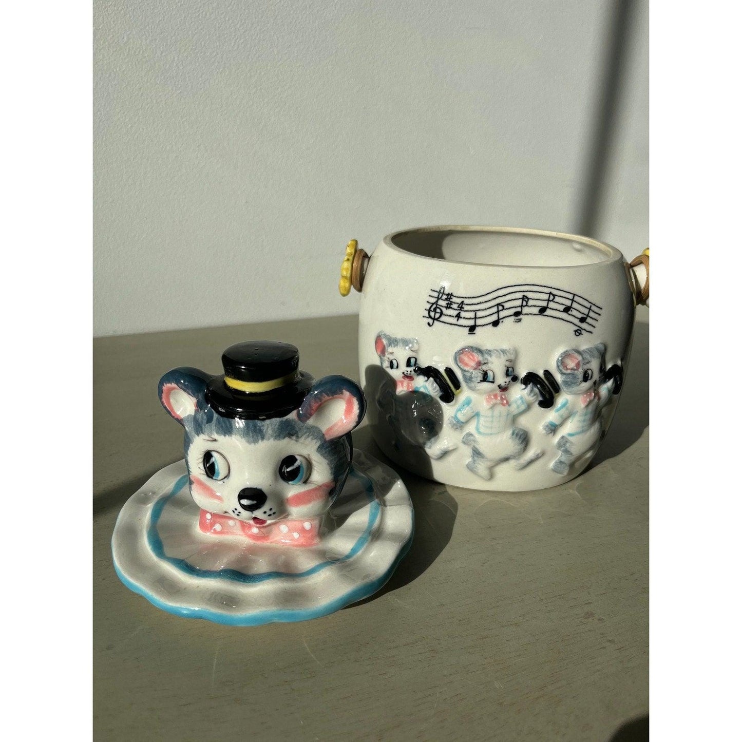 1950s cookie jar dancing mice