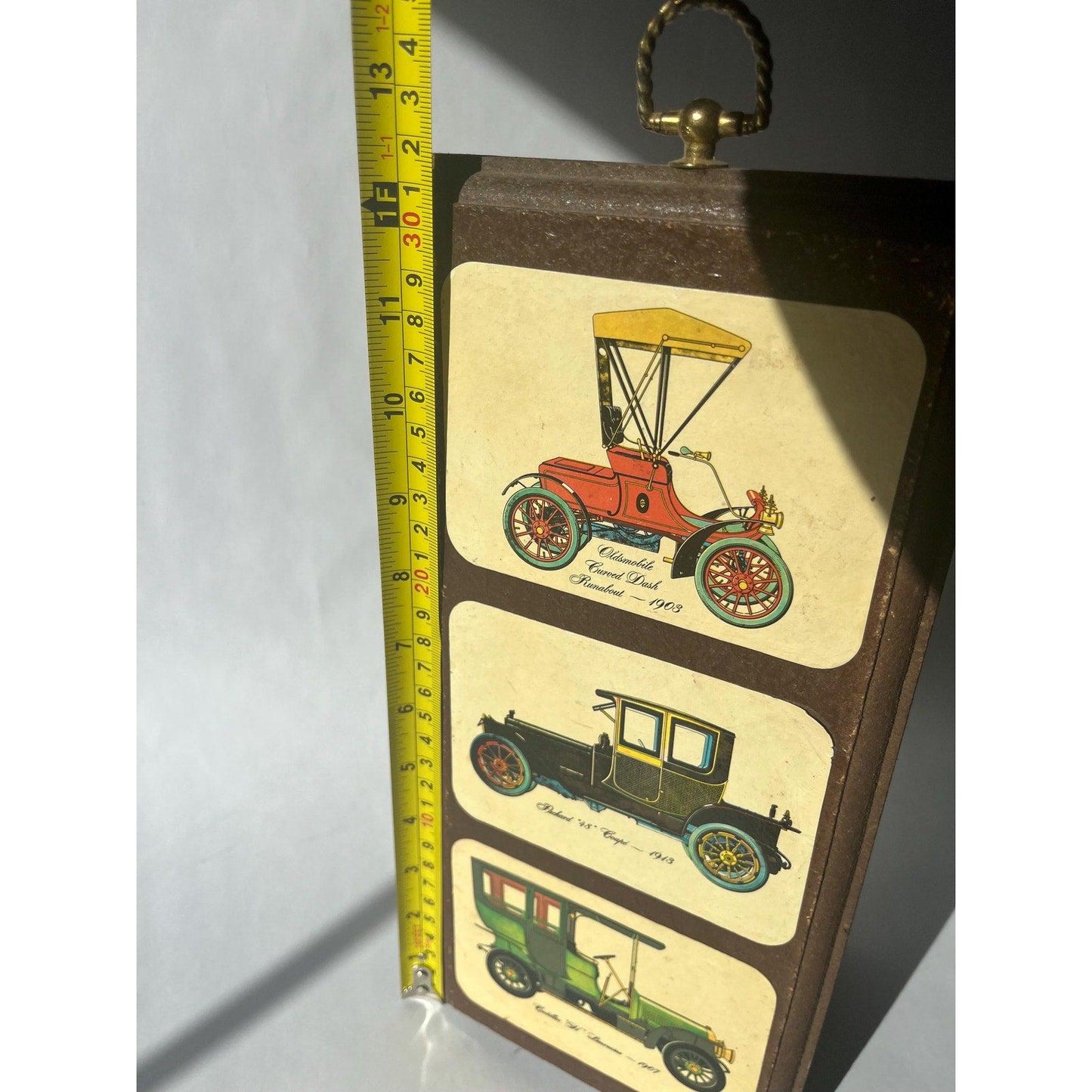 Antique Cars Wooden Wall Plaque
