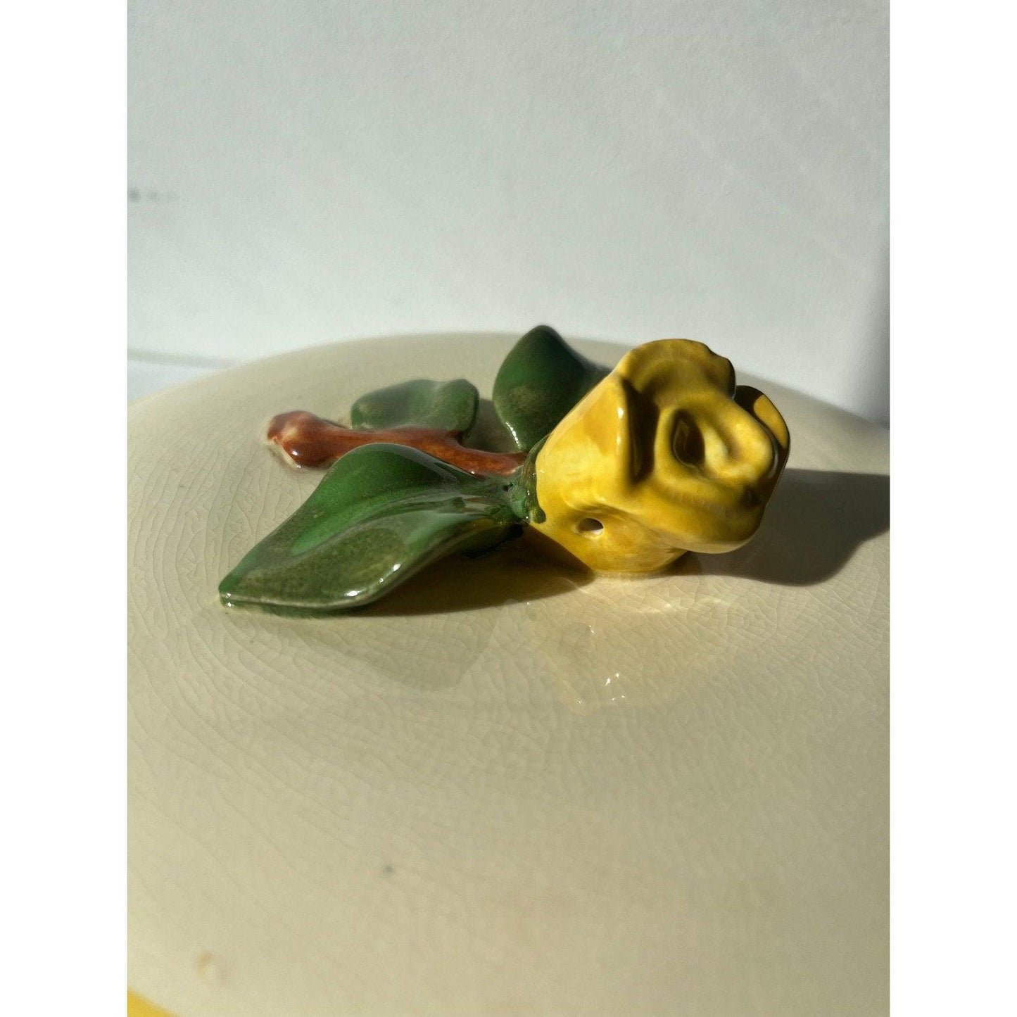 Vintage Red Wing Pottery BRITTANY CASSEROLE with a rose lid