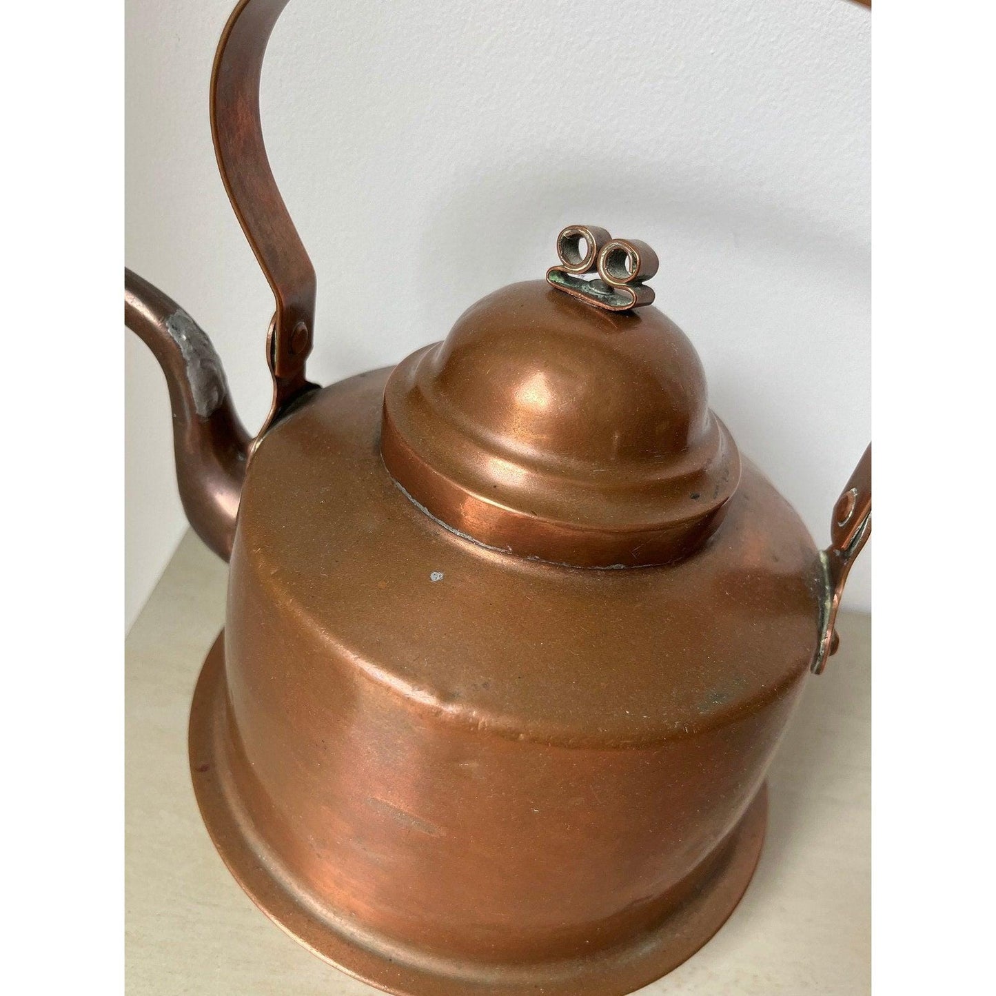 Antique 1920s Knut Eriksson Eskilstuna 2 Liter Copper Teapot