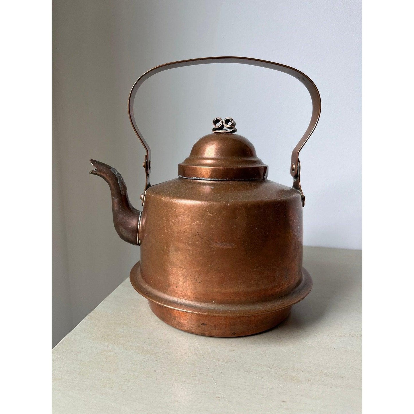 Antique 1920s Knut Eriksson Eskilstuna 2 Liter Copper Teapot