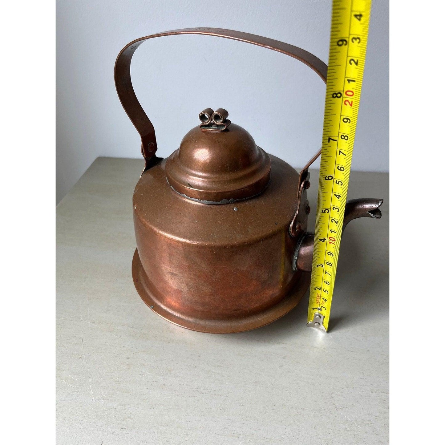 Antique 1920s Knut Eriksson Eskilstuna 2 Liter Copper Teapot