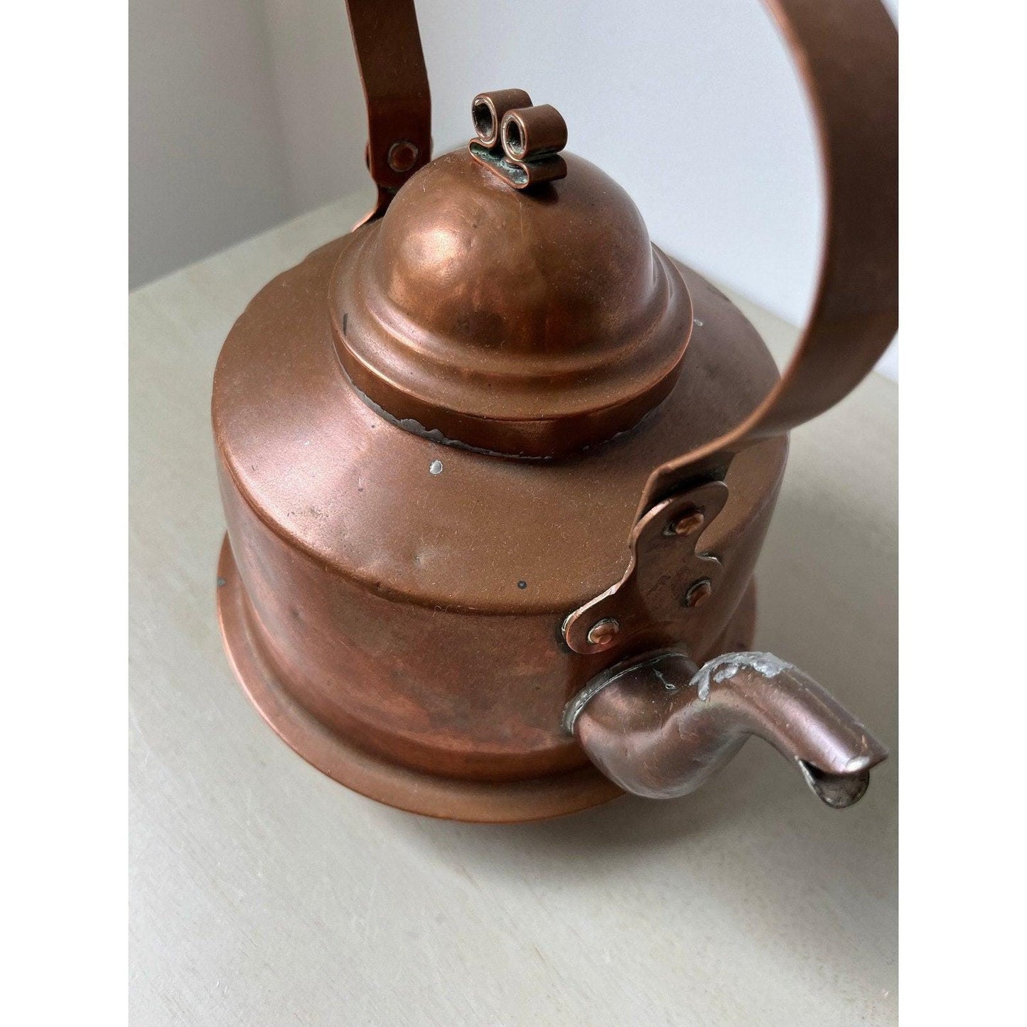 Antique 1920s Knut Eriksson Eskilstuna 2 Liter Copper Teapot