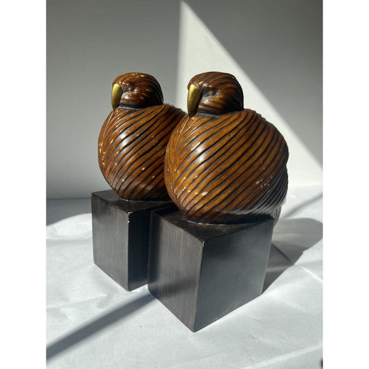 Vintage Austin Kinder Collection Sleeping Bird Bookends