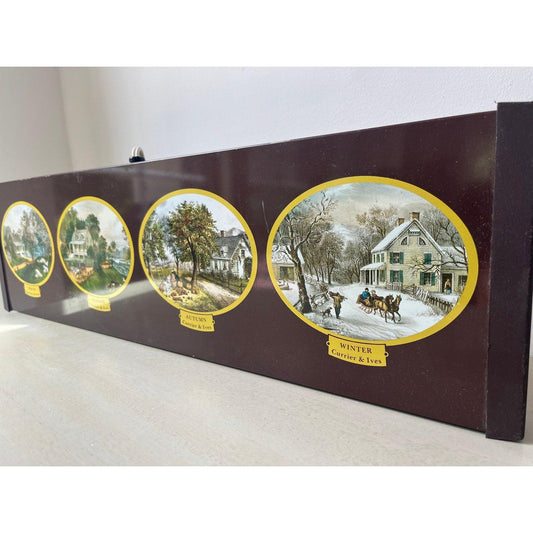 Vintage 70's Currier & Ives “Four Seasons electric food warming tray