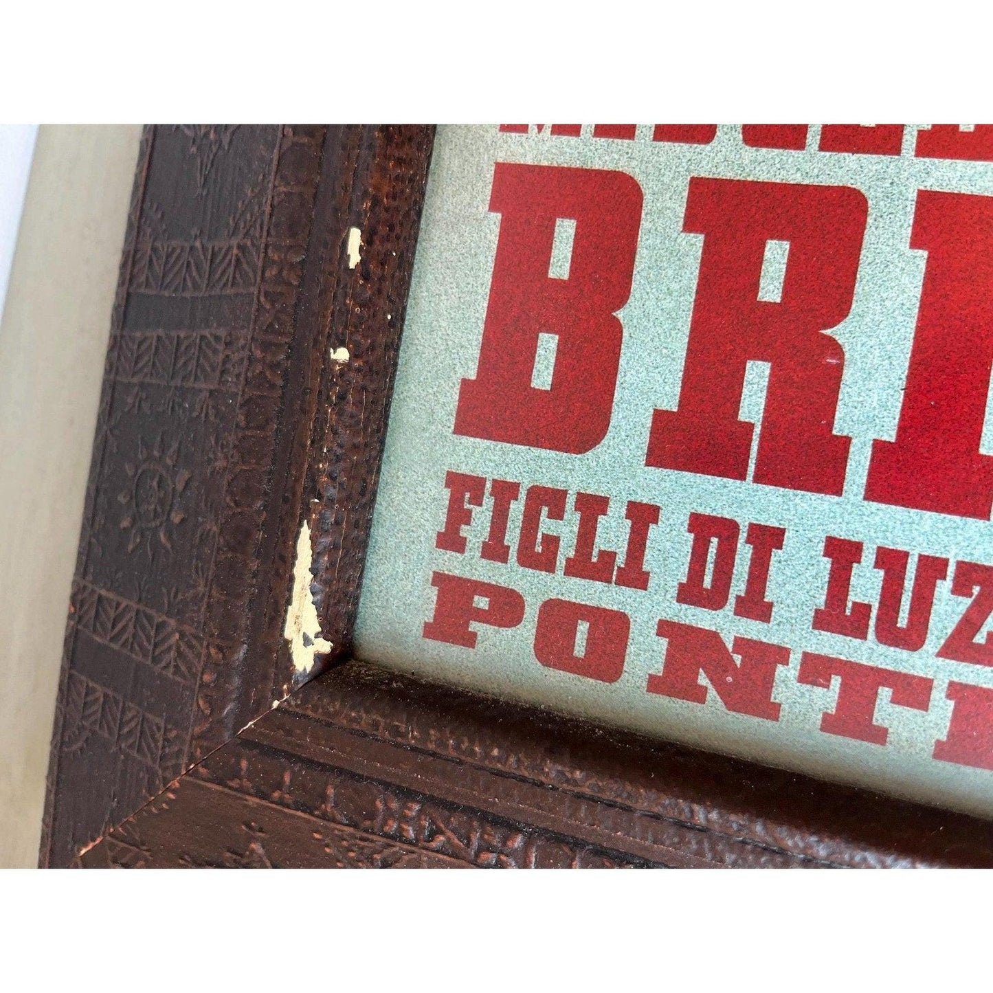Vintage 1930 Bricco Coffee Pontedera Italy coffee advert framed poster print