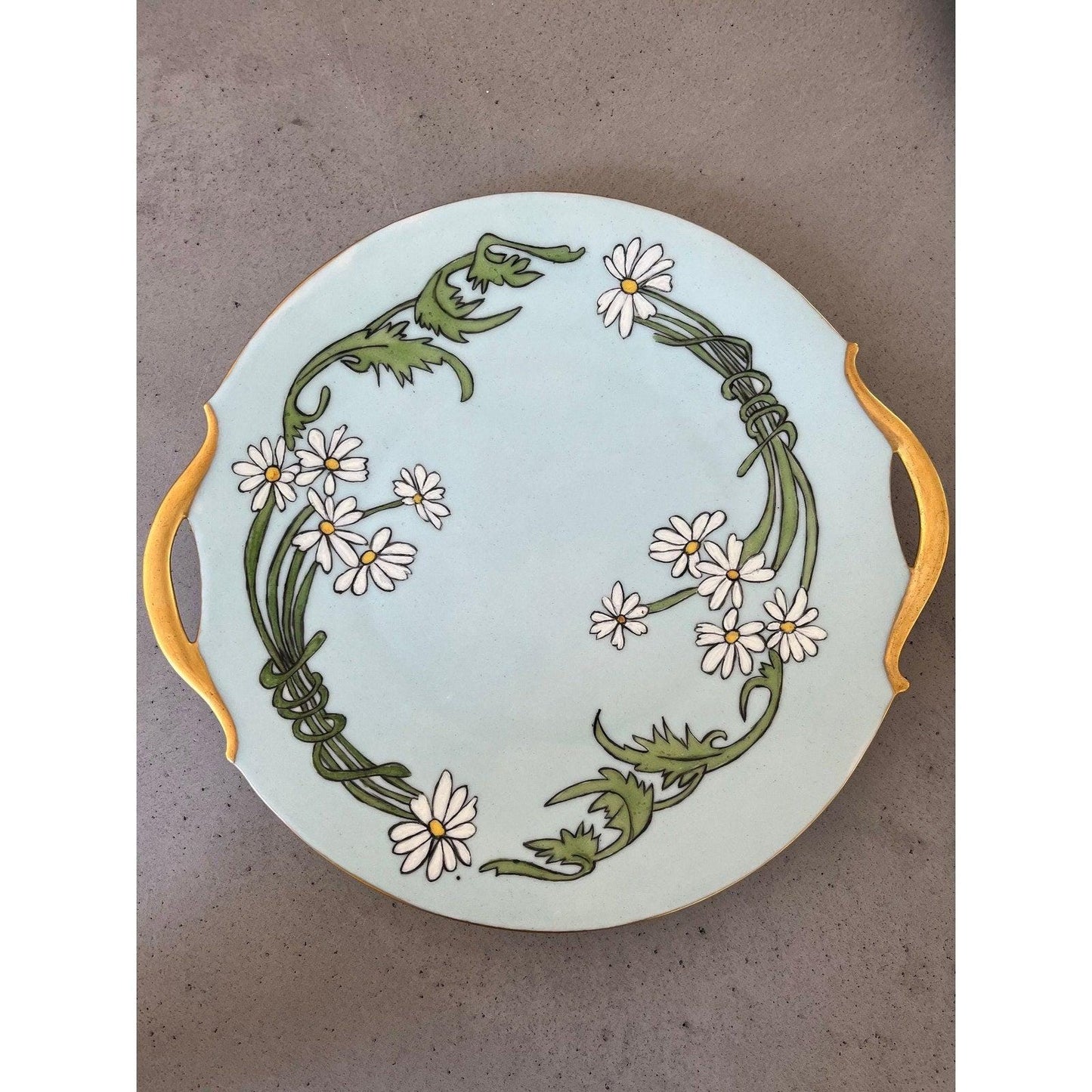 Antique hand-painted plate