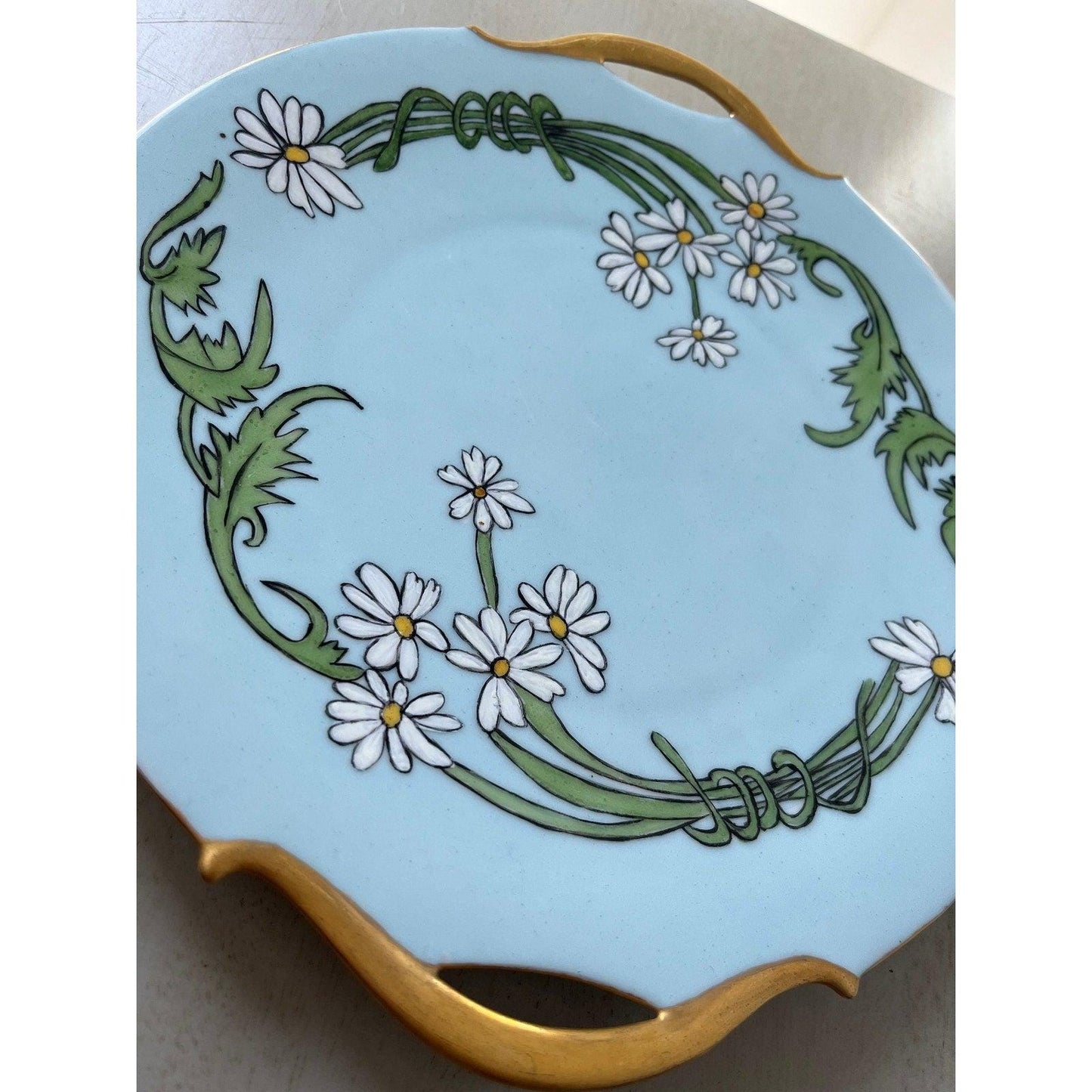 Antique hand-painted plate