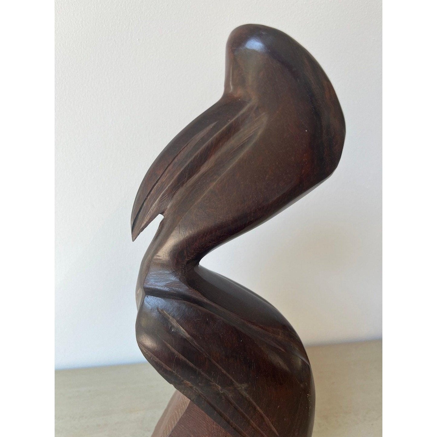 MCM Vintage Hand Carved Pelican