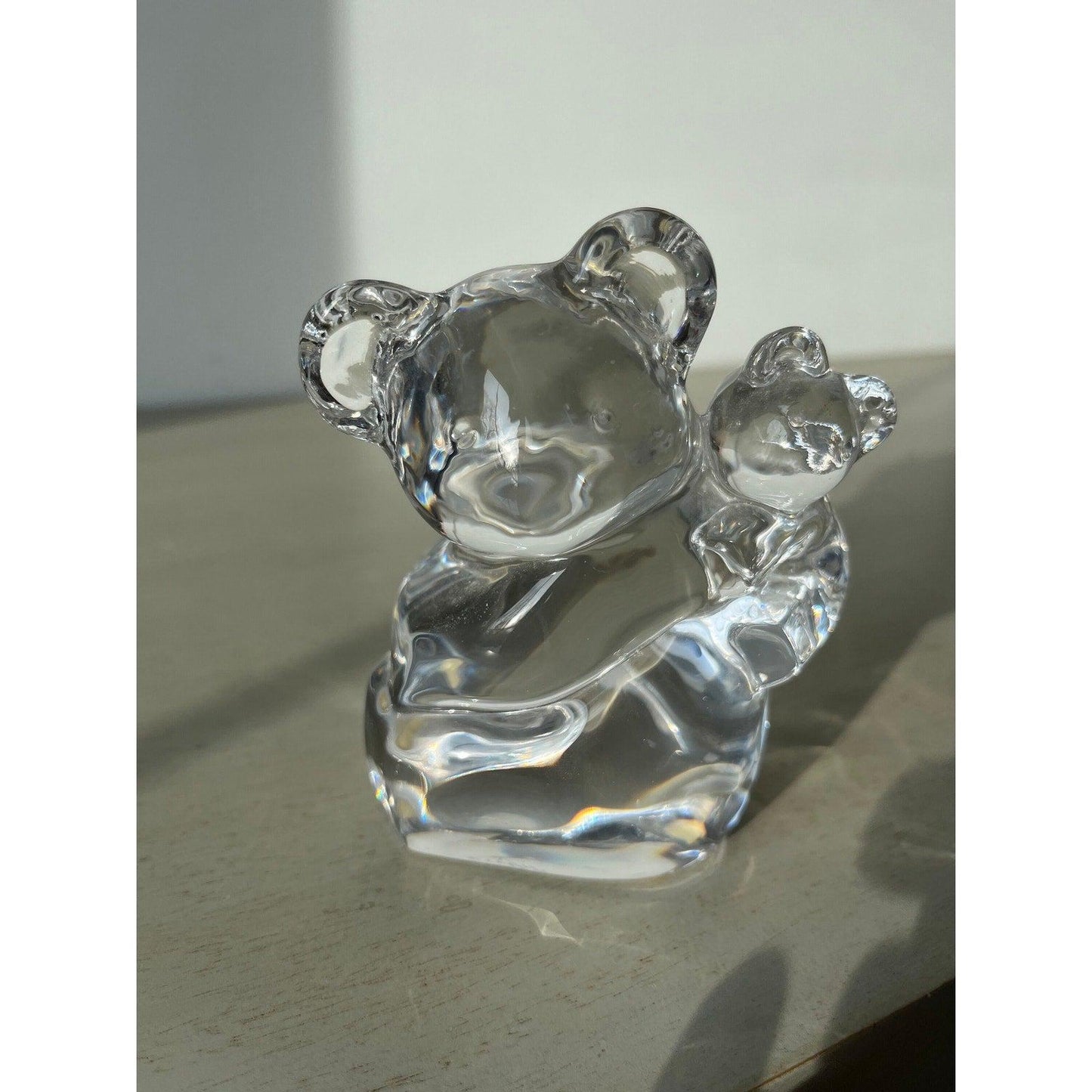 Fantastic vintage Orrefors Koala Bear and Cub paperweight