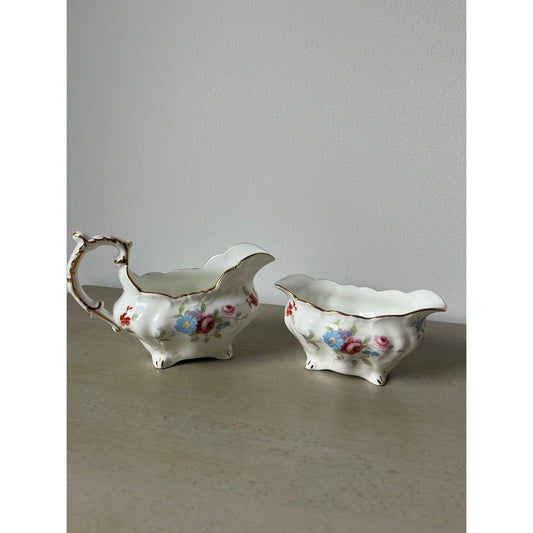 Hammersley porcelain cream and sugar set