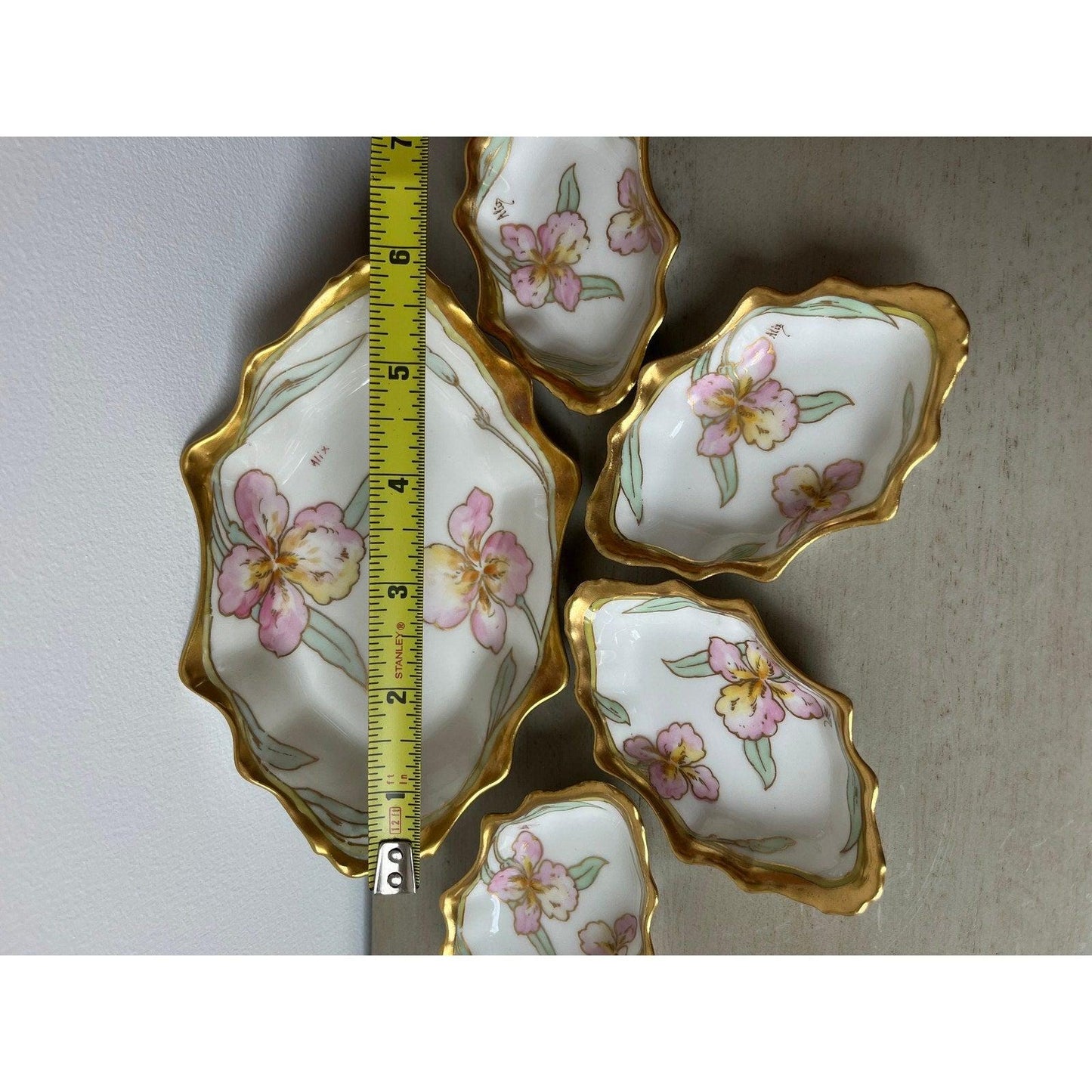 Antique Elite Works nut dish set