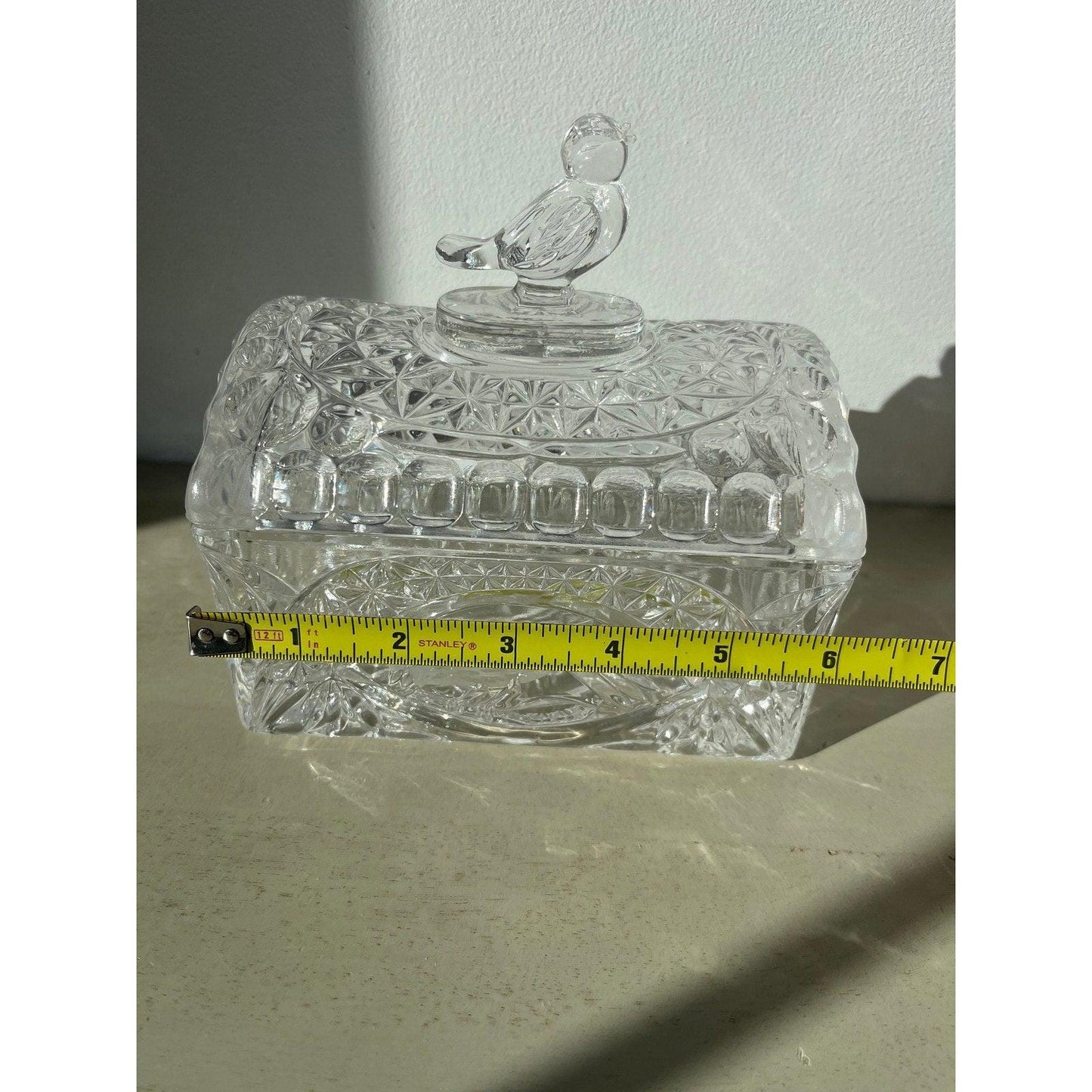 Vintage Hofbauer lead crystal the 'Byrdes' box