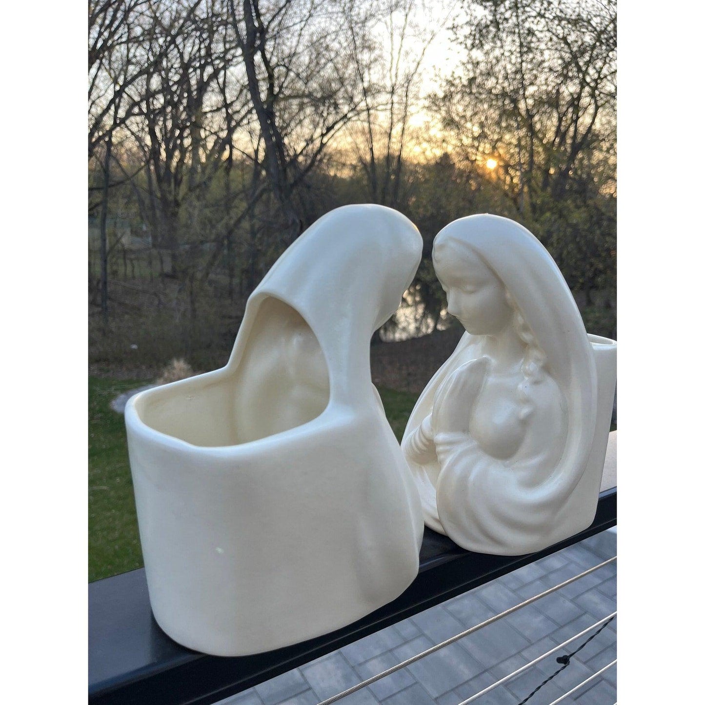 Vintage Haeger Virgin Mary Planter / Vase