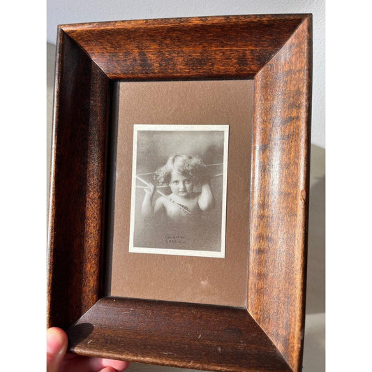 Antique Victorian framed ‘Cupid picture