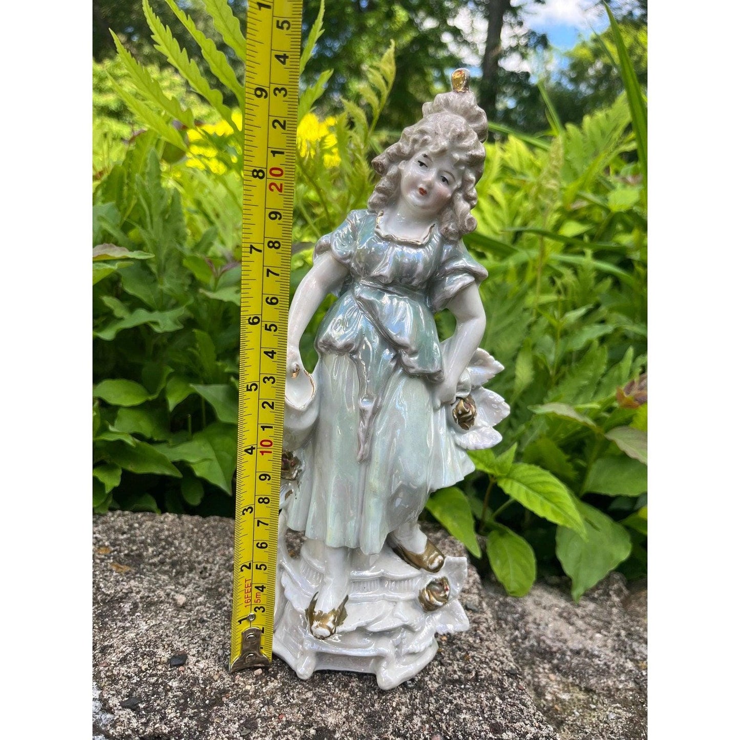 1920-30s German lustreware porcelain figurine
