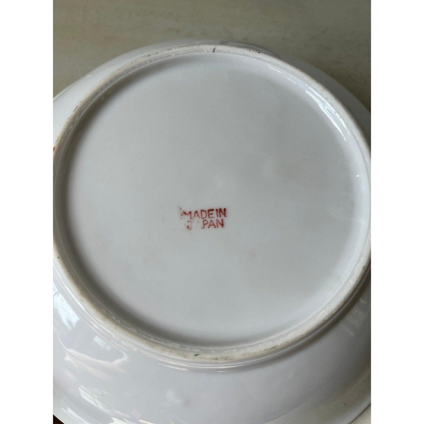 Set of 2 vintage hand painted floral bowls made in Japan
